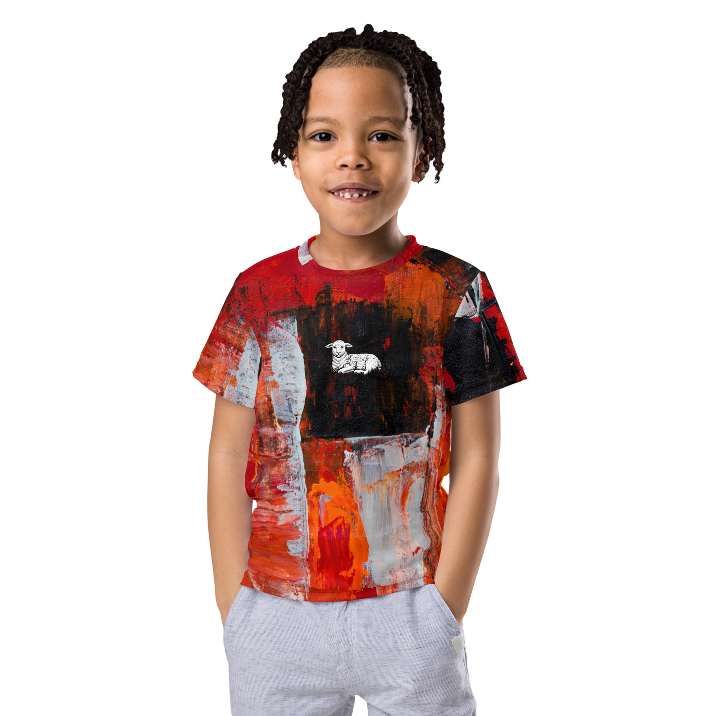 Kids Lamb Crew Neck T-shirt - Lamb Fashion Store