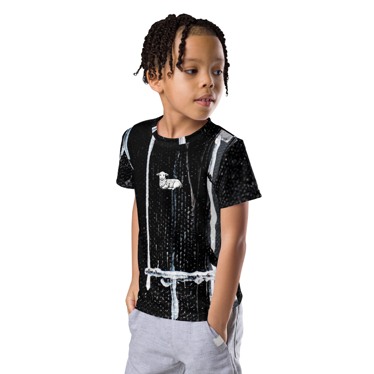 Kids Lamb Crew Neck T-shirt - Lamb Fashion Store