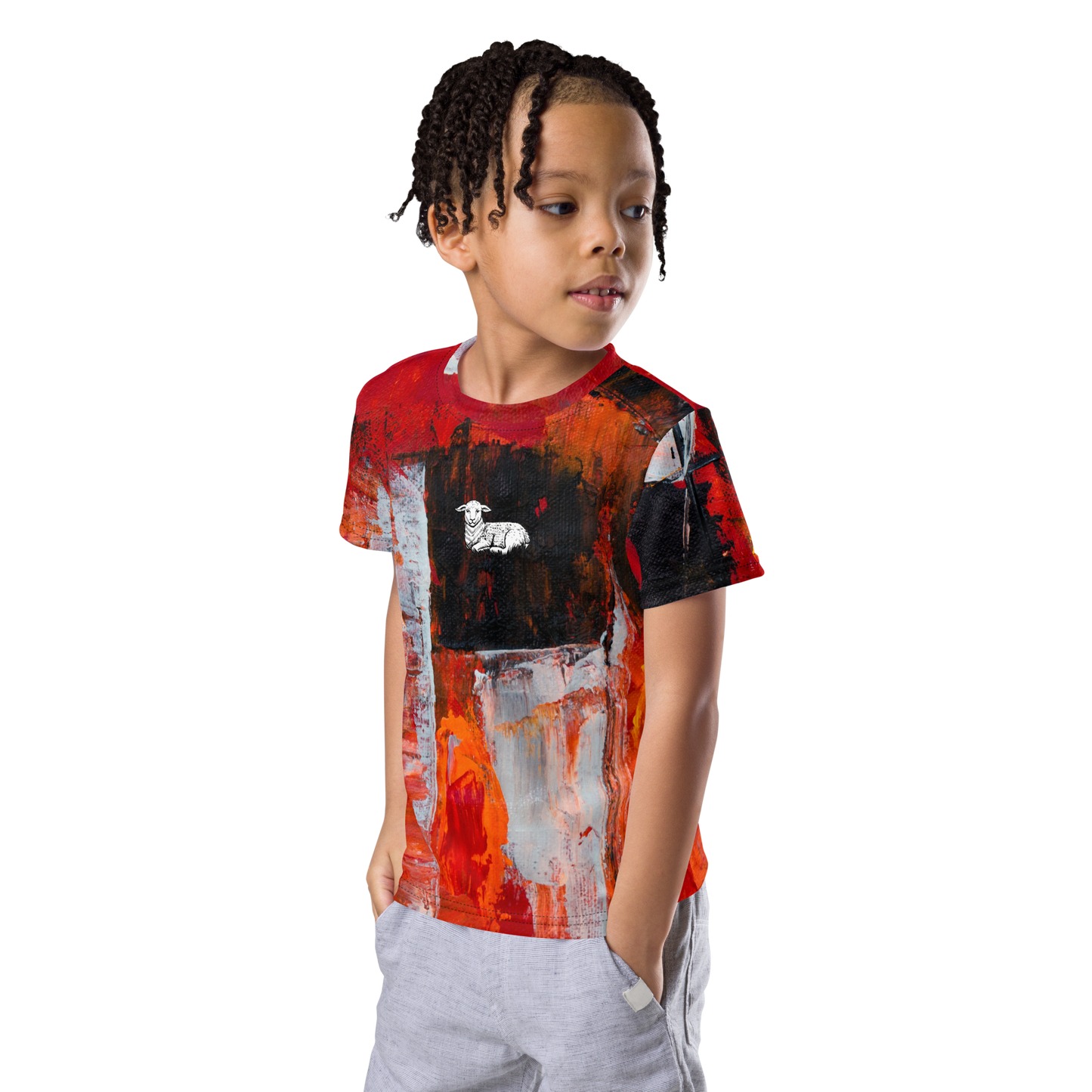 Kids Lamb Crew Neck T-shirt - Lamb Fashion Store