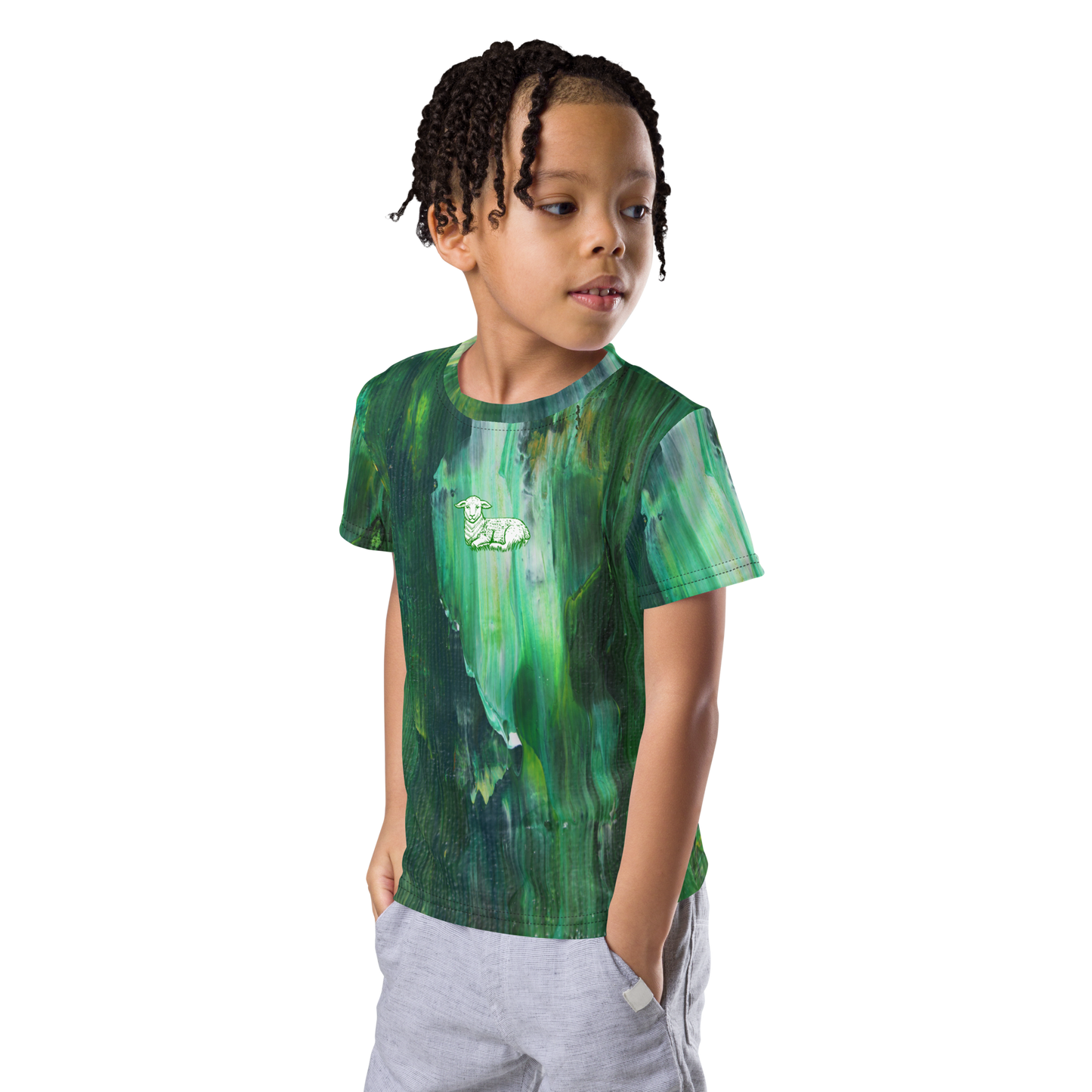 Kids Lamb Crew Neck T-shirt - Lamb Fashion Store