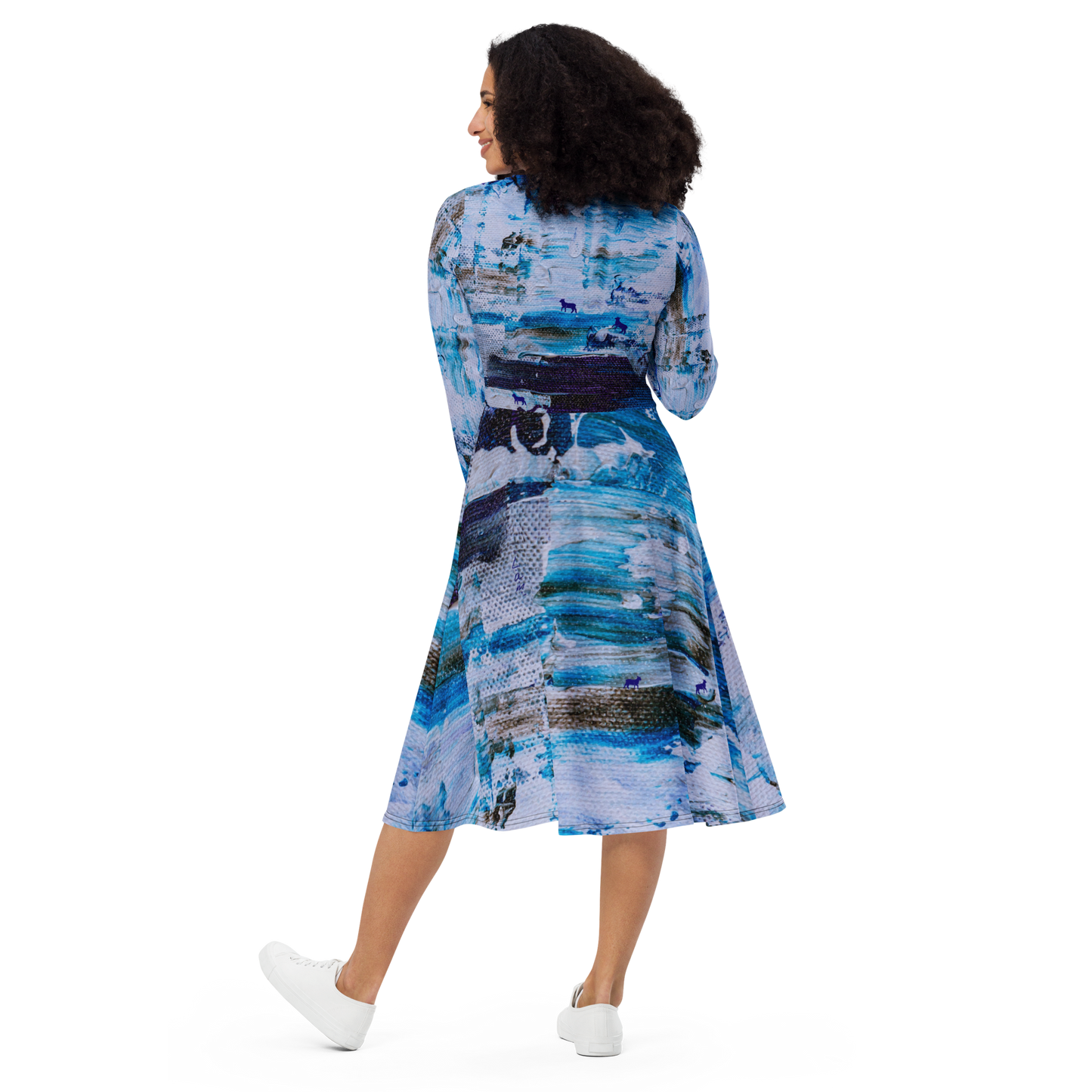LambLike Blue Style Midi Dress