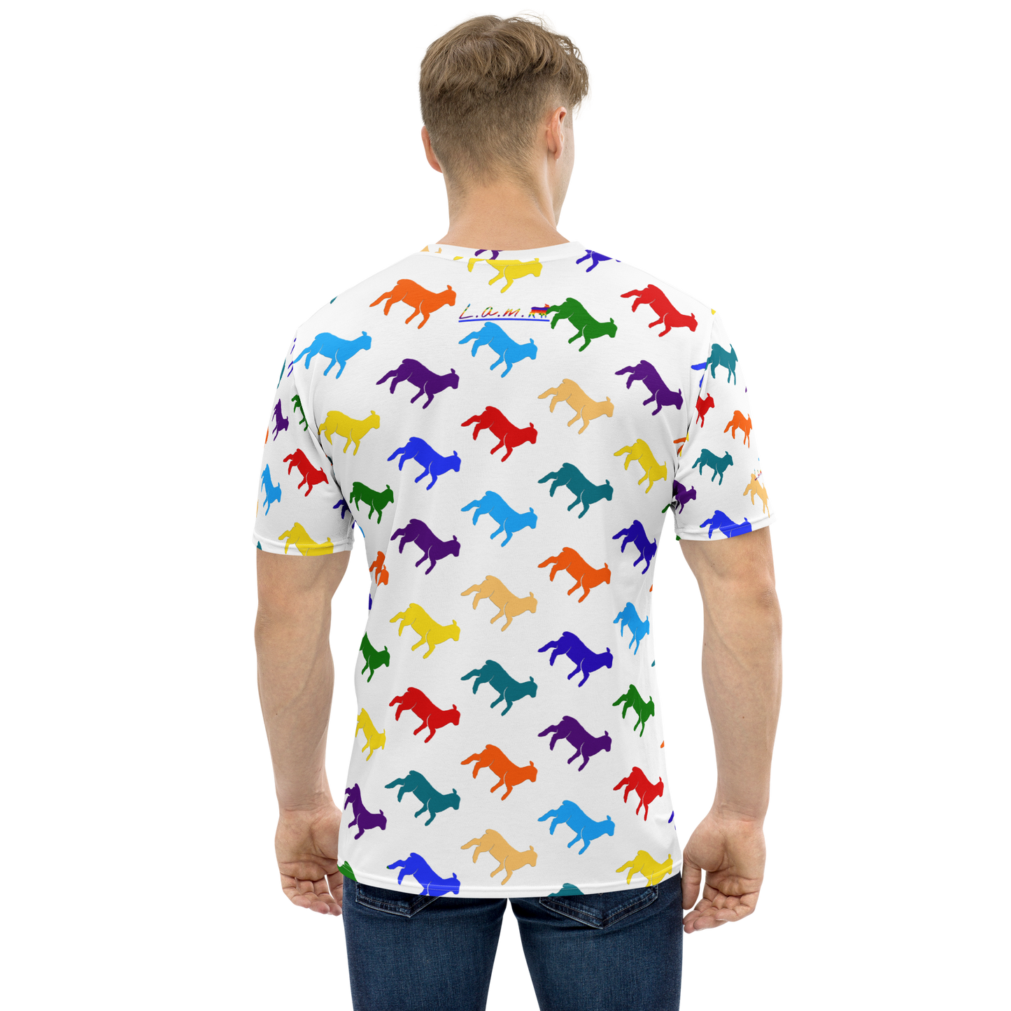 Men's Lamb Multi Color T-shirt - Lamb Fashion Store