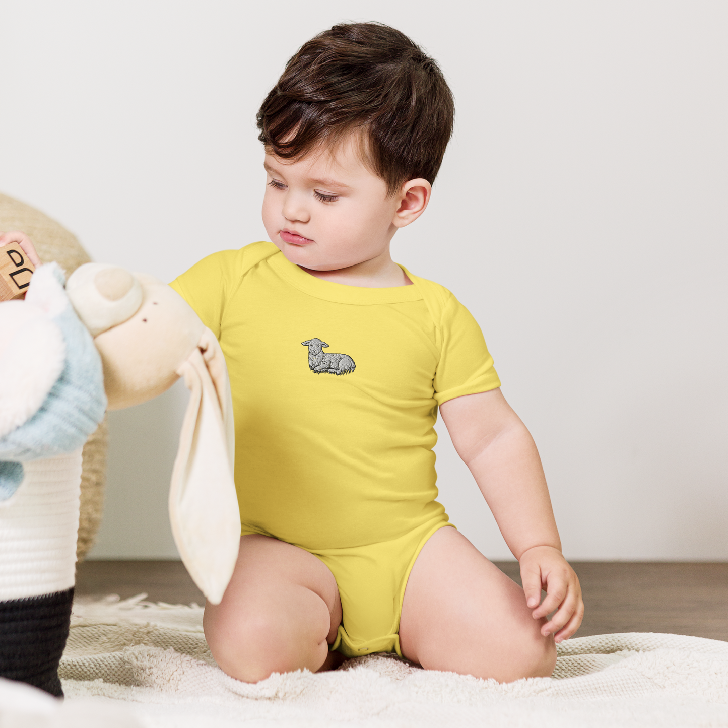 Baby Lamb Short Sleeve One Piece - Lamb Fashion Store