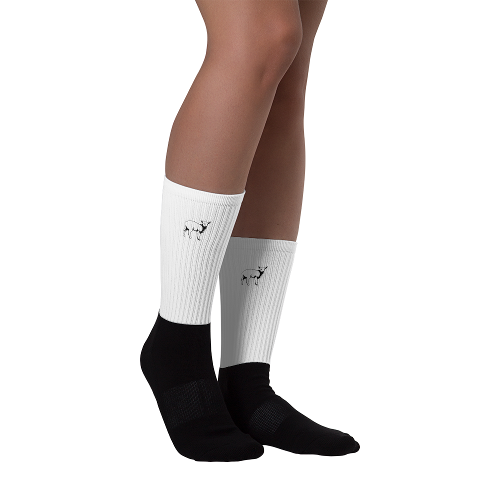 Women's Lamb Socks (Black) - Lamb Fashion Store