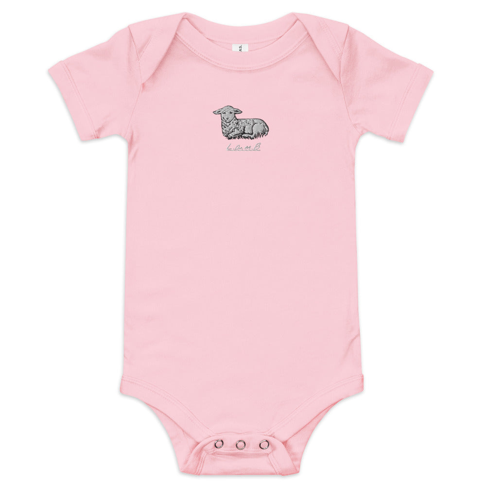 Baby Lamb Short Sleeve One Piece - Lamb Fashion Store