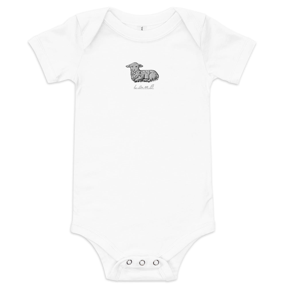 Baby Lamb Short Sleeve One Piece - Lamb Fashion Store