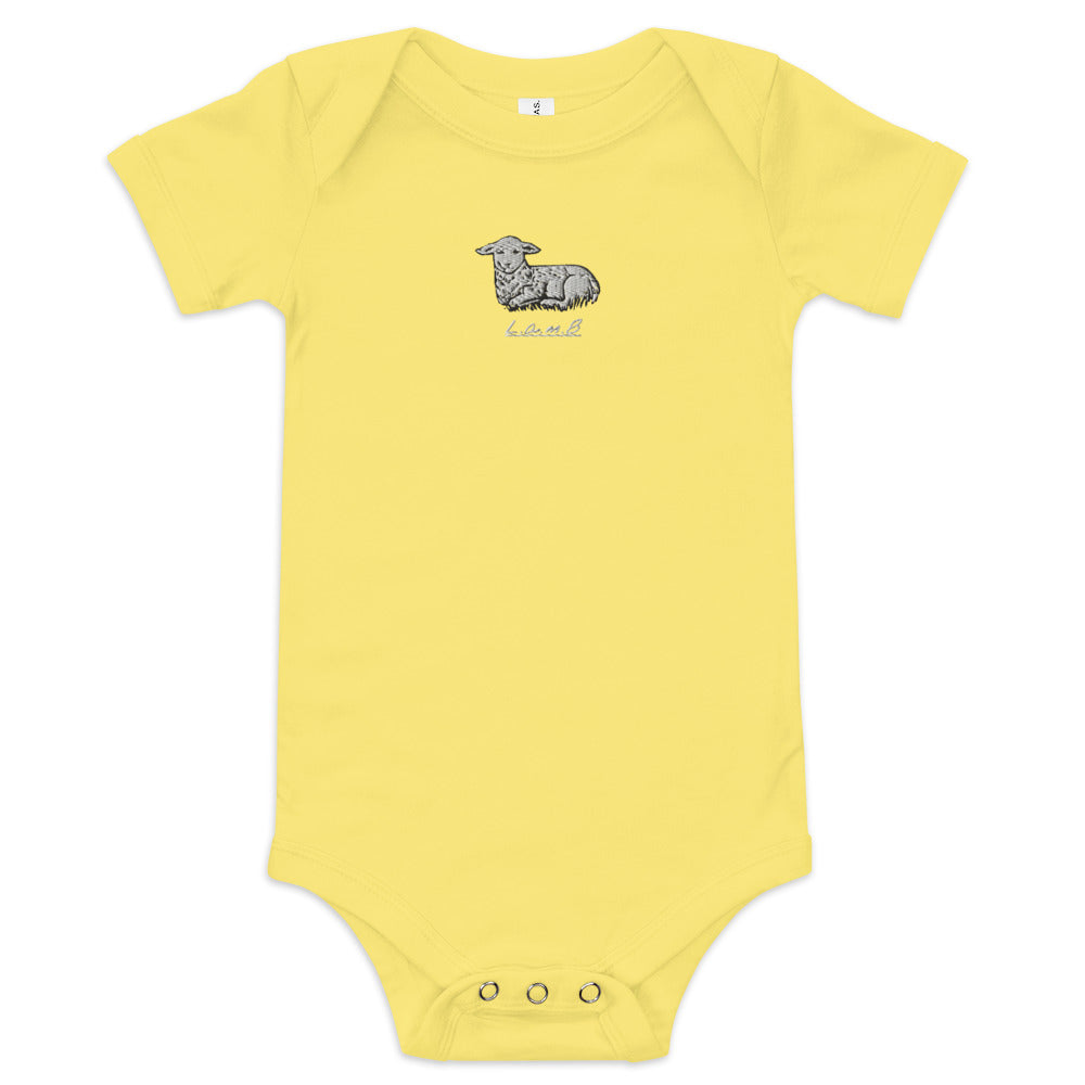 Baby Lamb Short Sleeve One Piece - Lamb Fashion Store