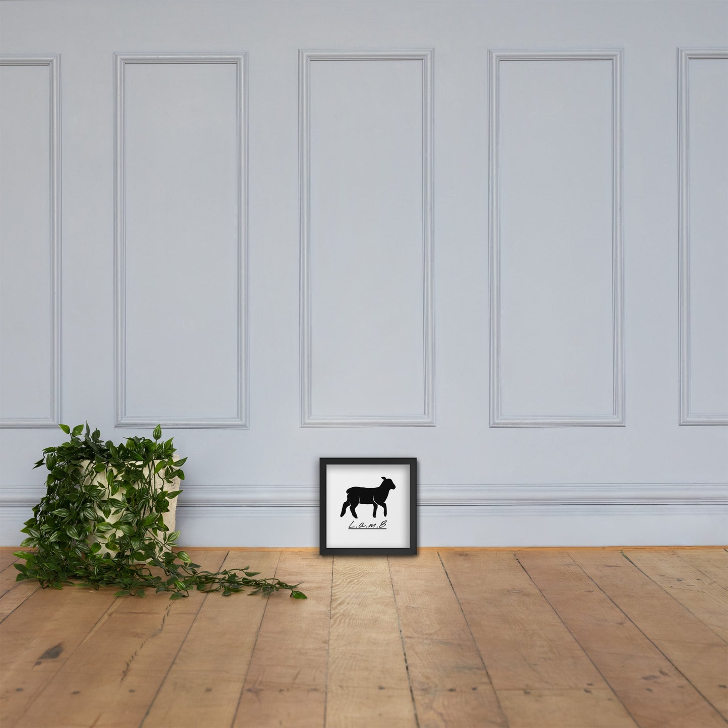 Lamb Framed Photo Paper Poster - Lamb Fashion Store