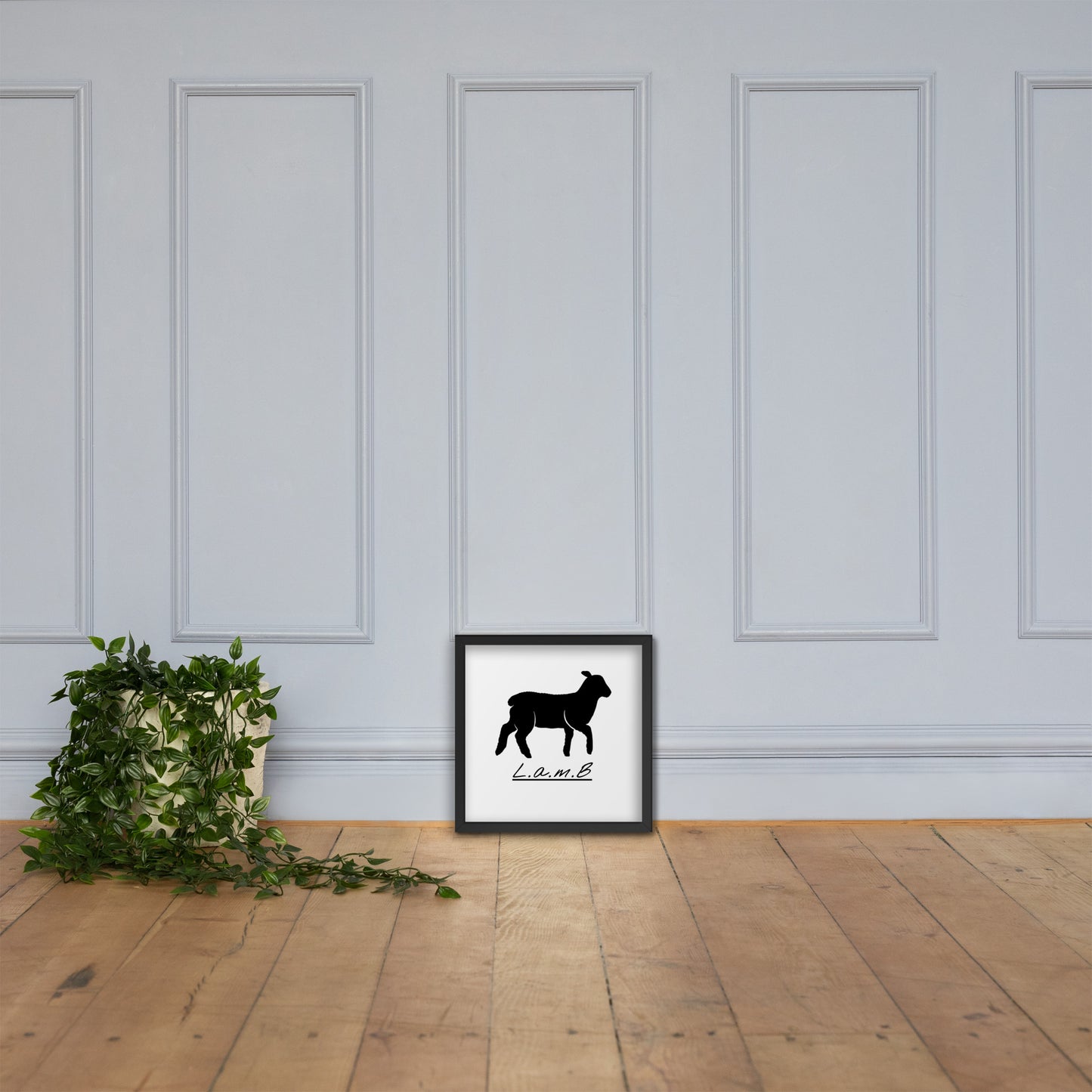Lamb Framed Photo Paper Poster - Lamb Fashion Store