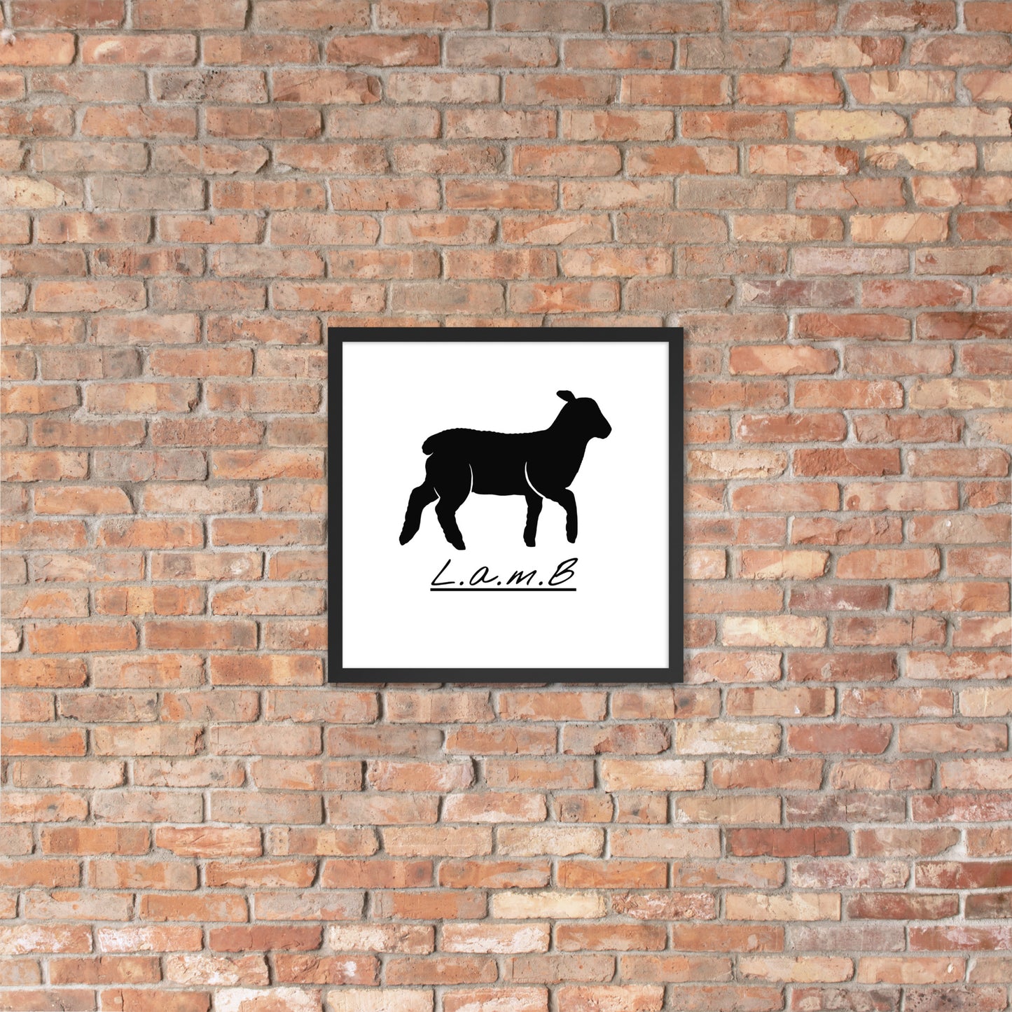 Lamb Framed Photo Paper Poster - Lamb Fashion Store