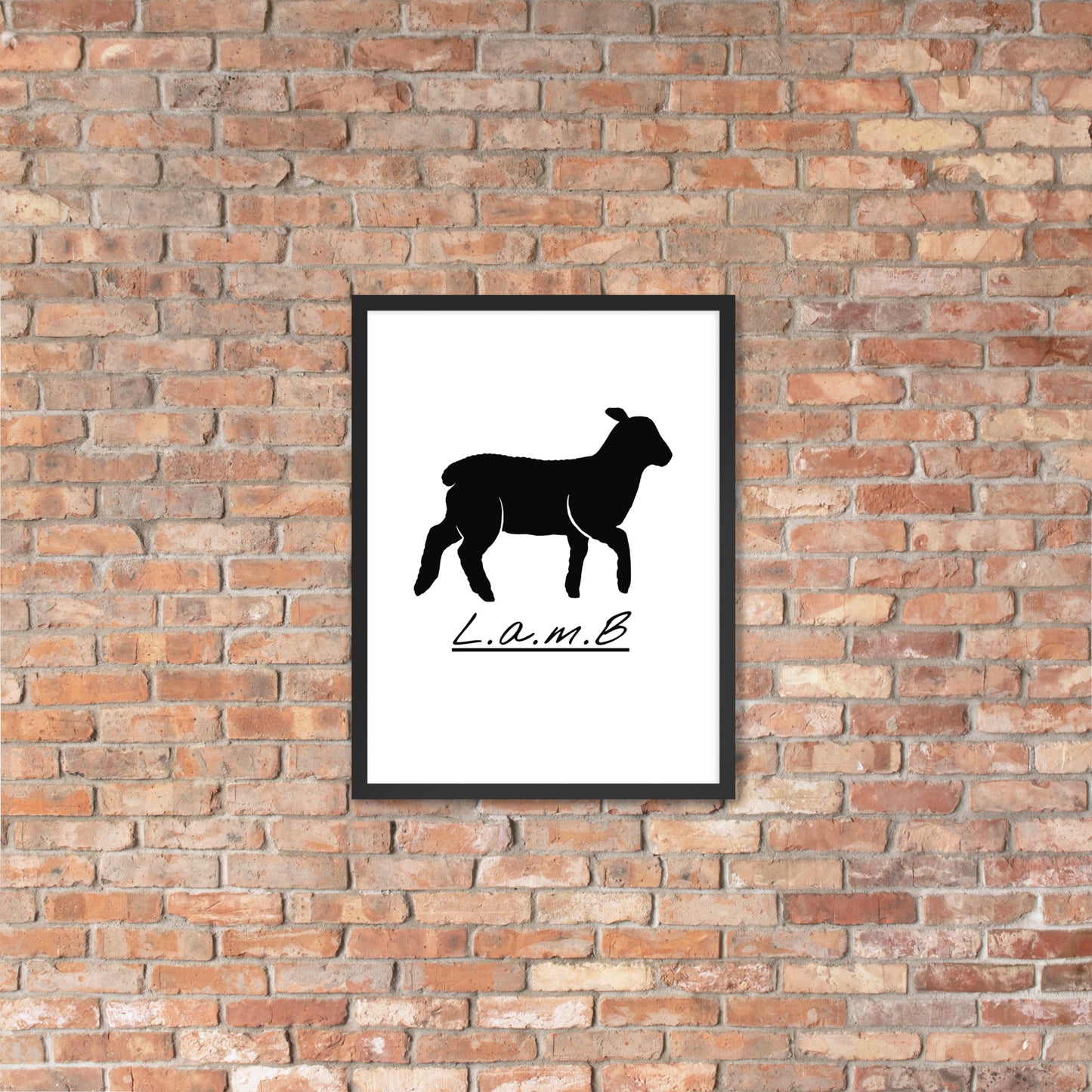 Lamb Framed Photo Paper Poster - Lamb Fashion Store