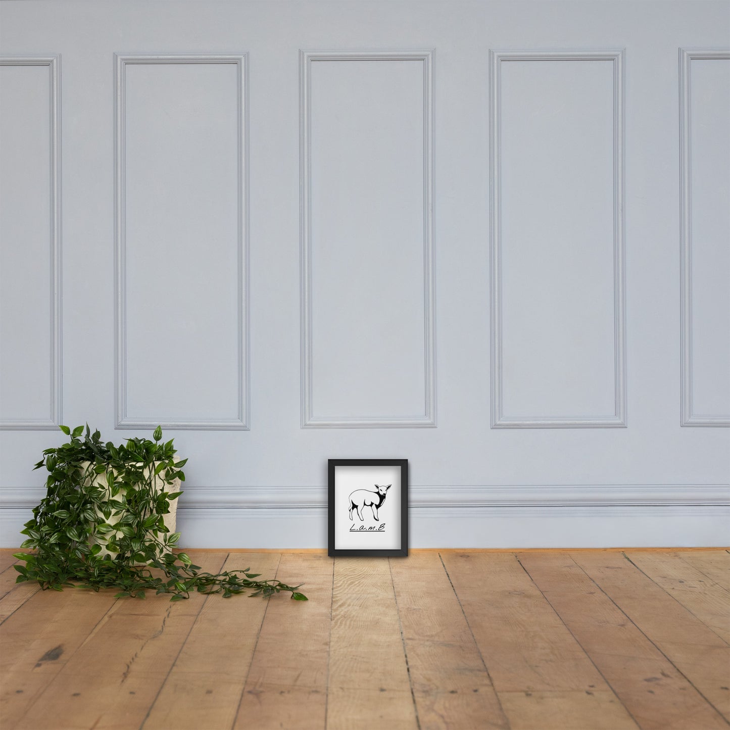 Lamb Framed Photo Paper Poster - Lamb Fashion Store