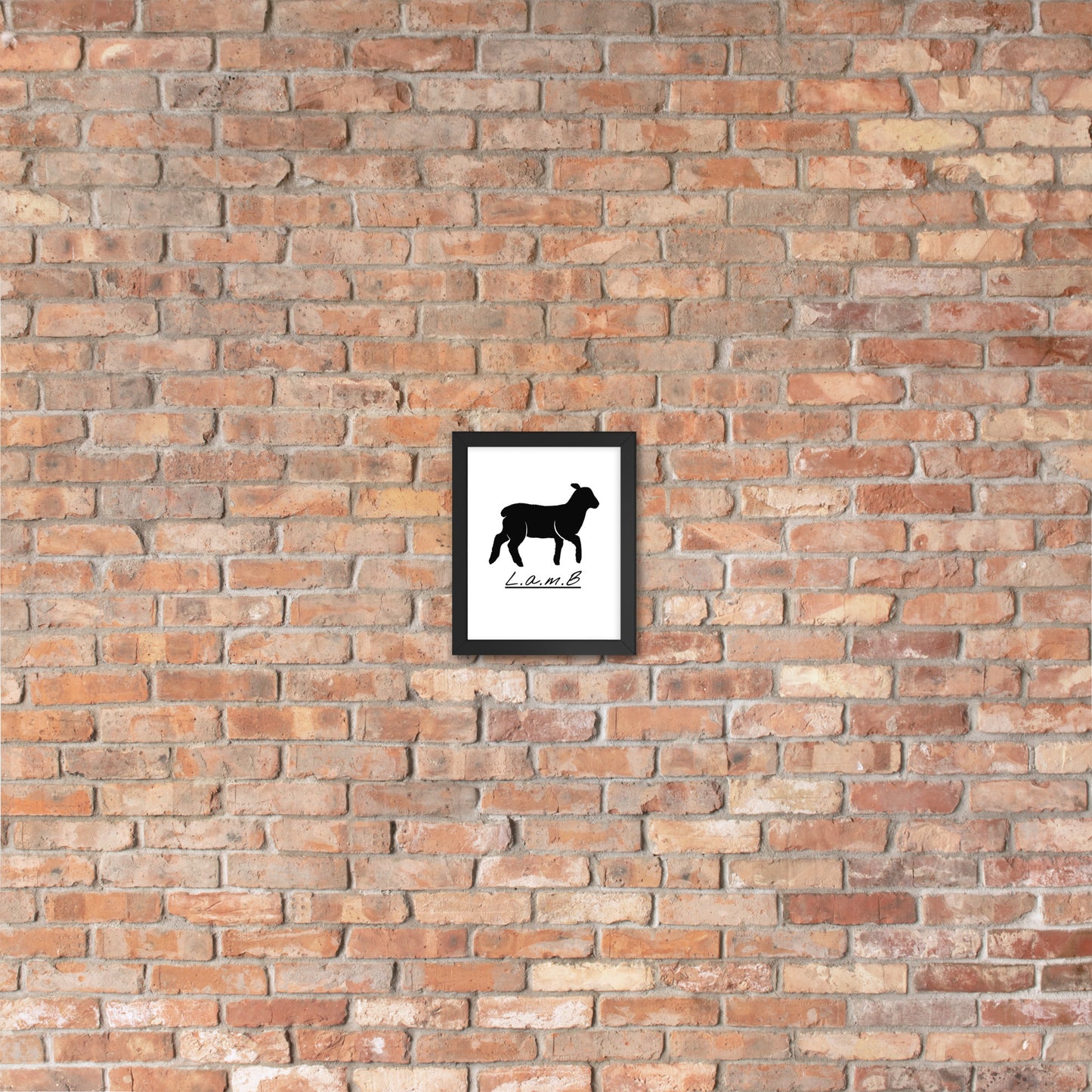 Lamb Framed Photo Paper Poster - Lamb Fashion Store