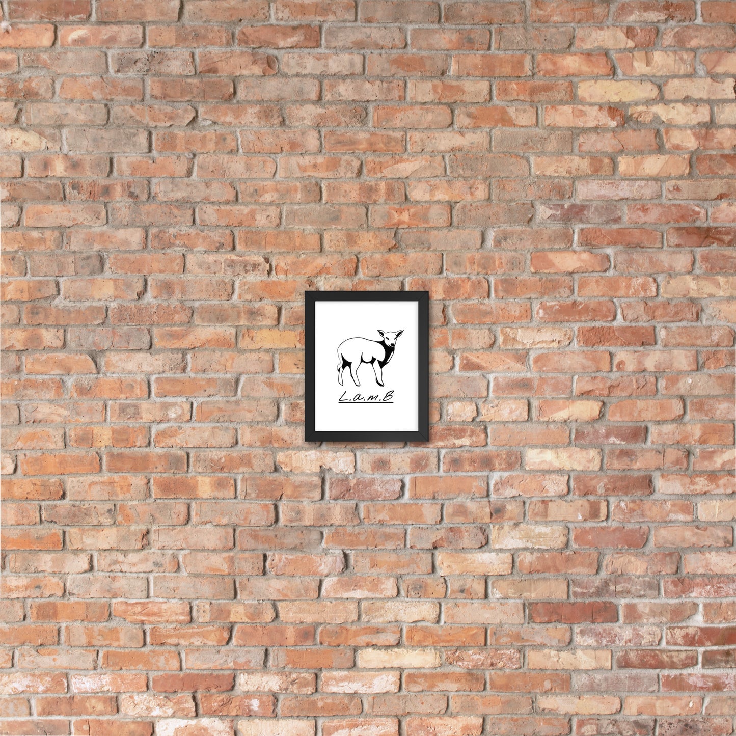 Lamb Framed Photo Paper Poster - Lamb Fashion Store
