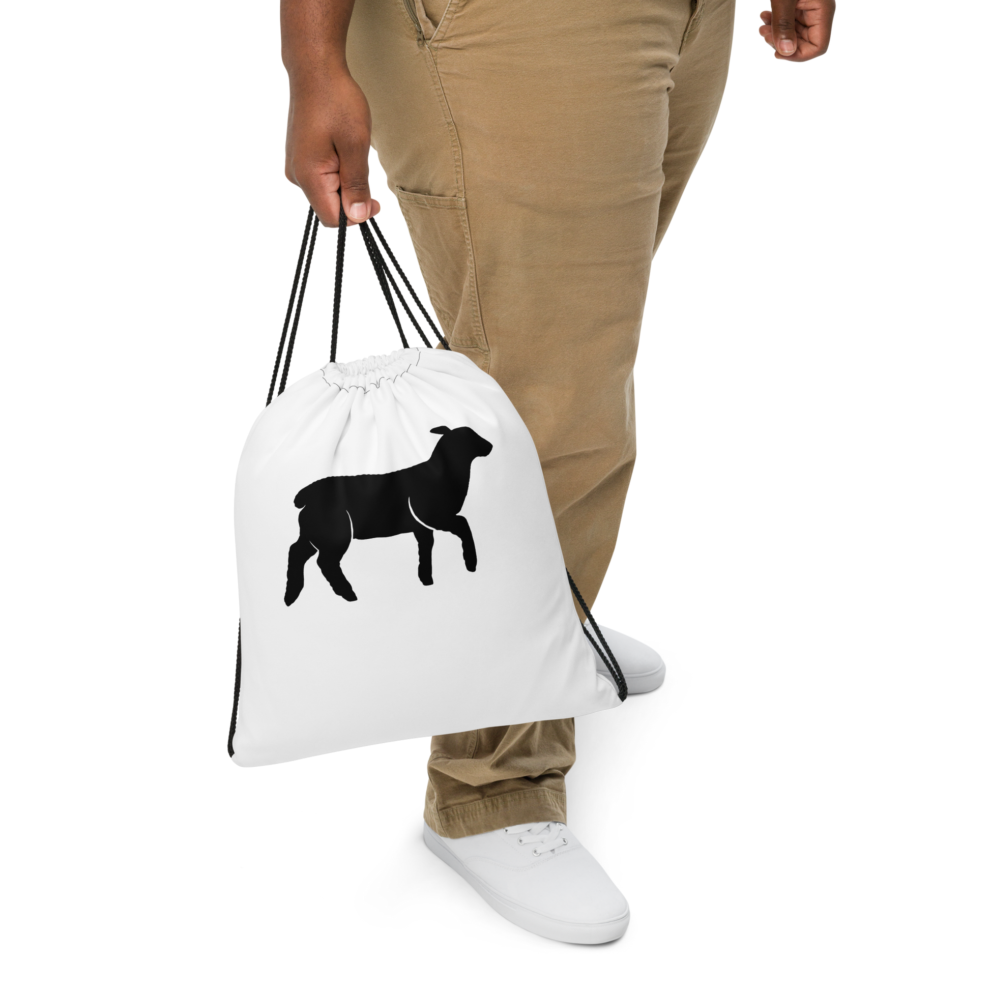 Unisex Lamb Drawstring Bag - Lamb Fashion Store