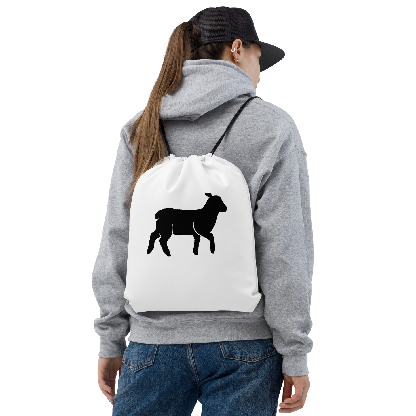 Unisex Lamb Drawstring Bag - Lamb Fashion Store