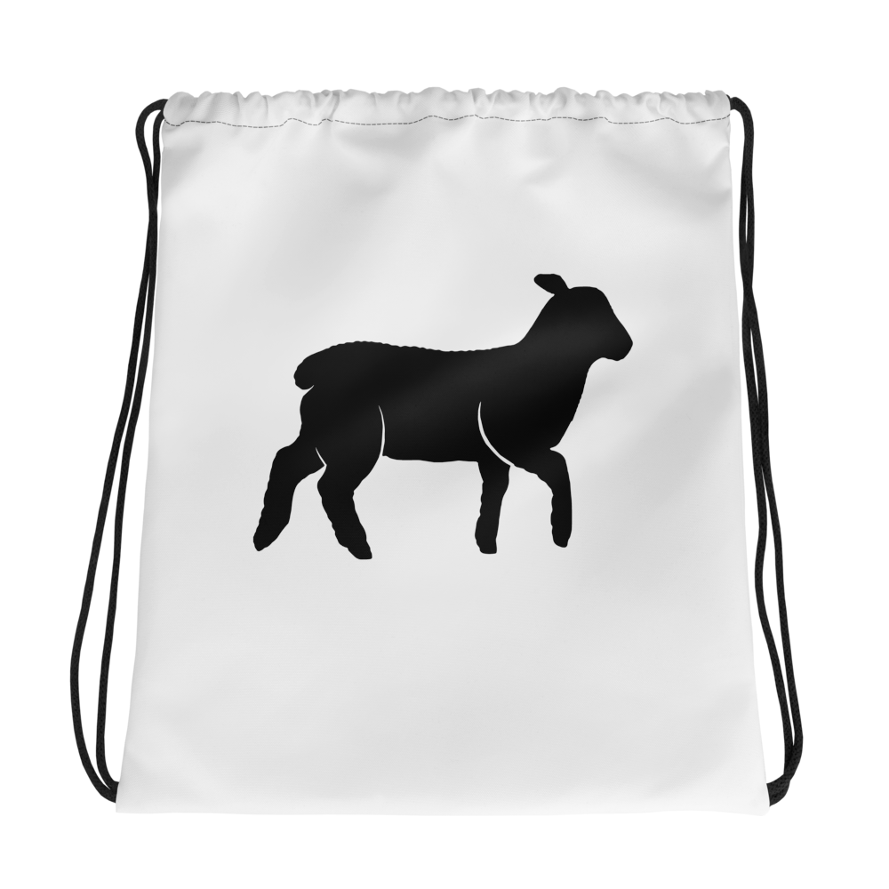 Unisex Lamb Drawstring Bag - Lamb Fashion Store