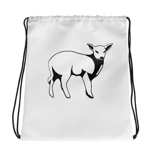Women's Lamb Drawstring Bag - Lamb Fashion Store