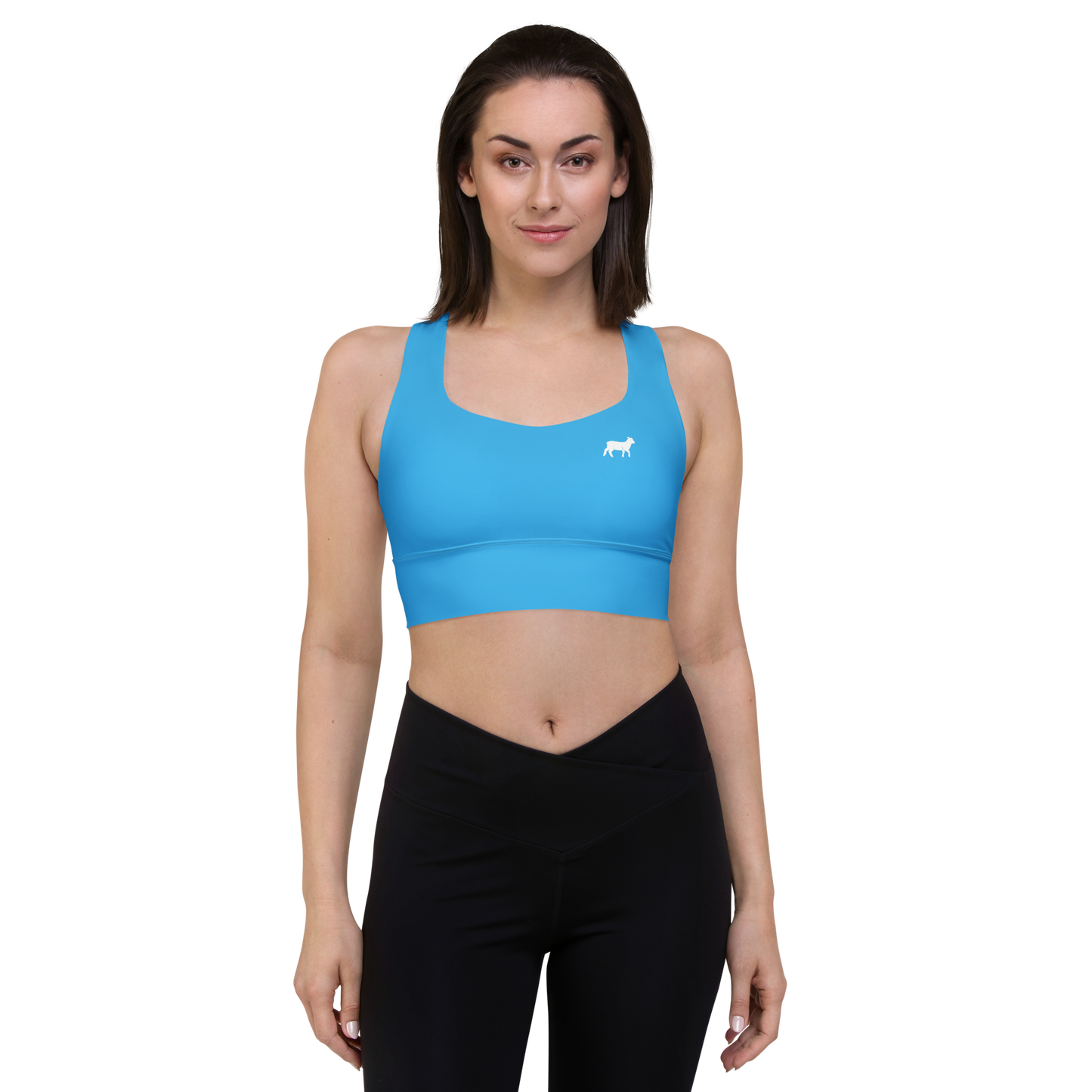 Soutien-gorge de sport long en agneau pour femme