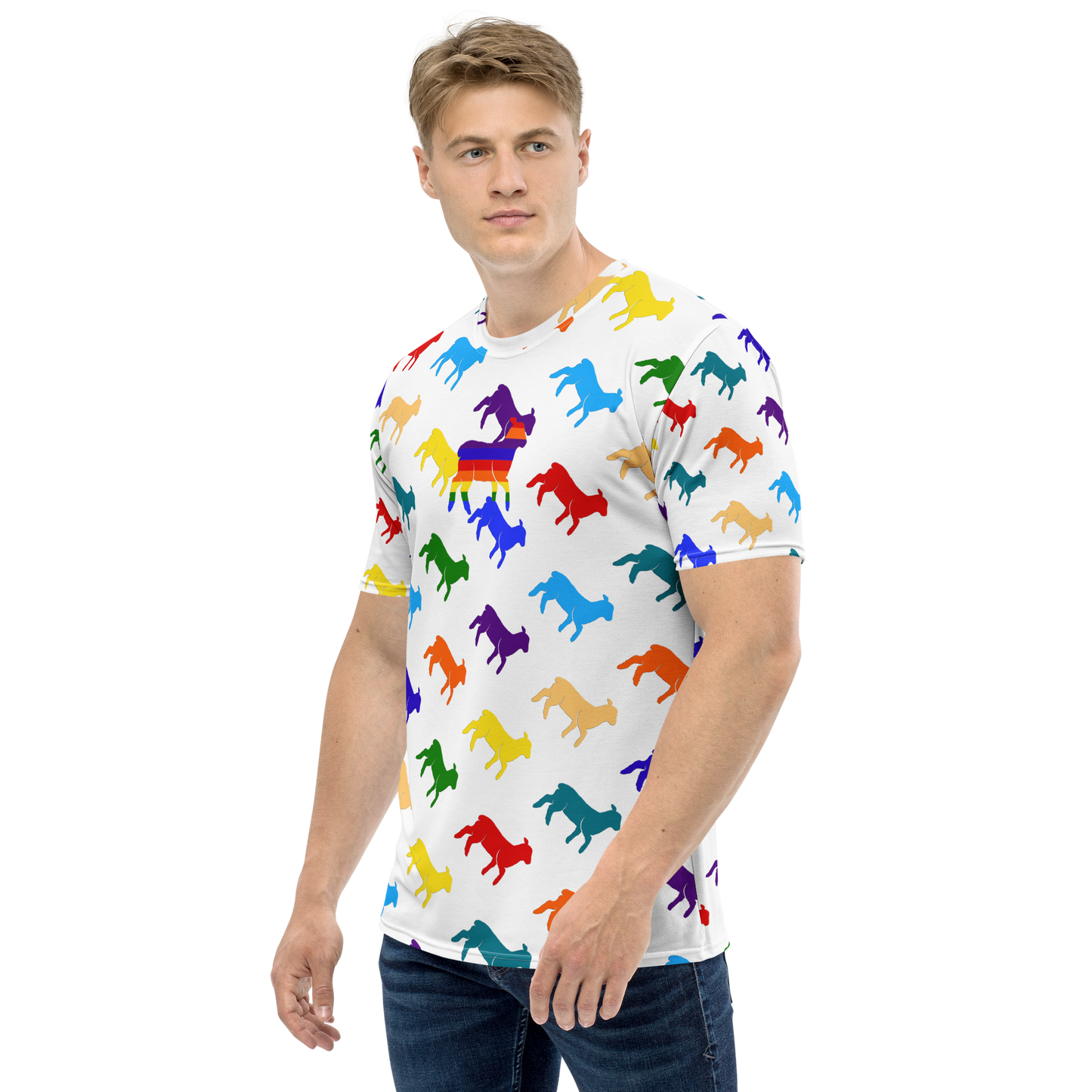 Men's Lamb Multi Color T-shirt - Lamb Fashion Store