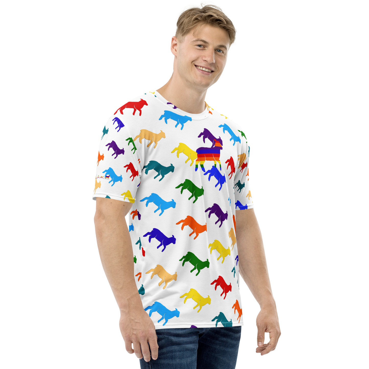 Men's Lamb Multi Color T-shirt - Lamb Fashion Store