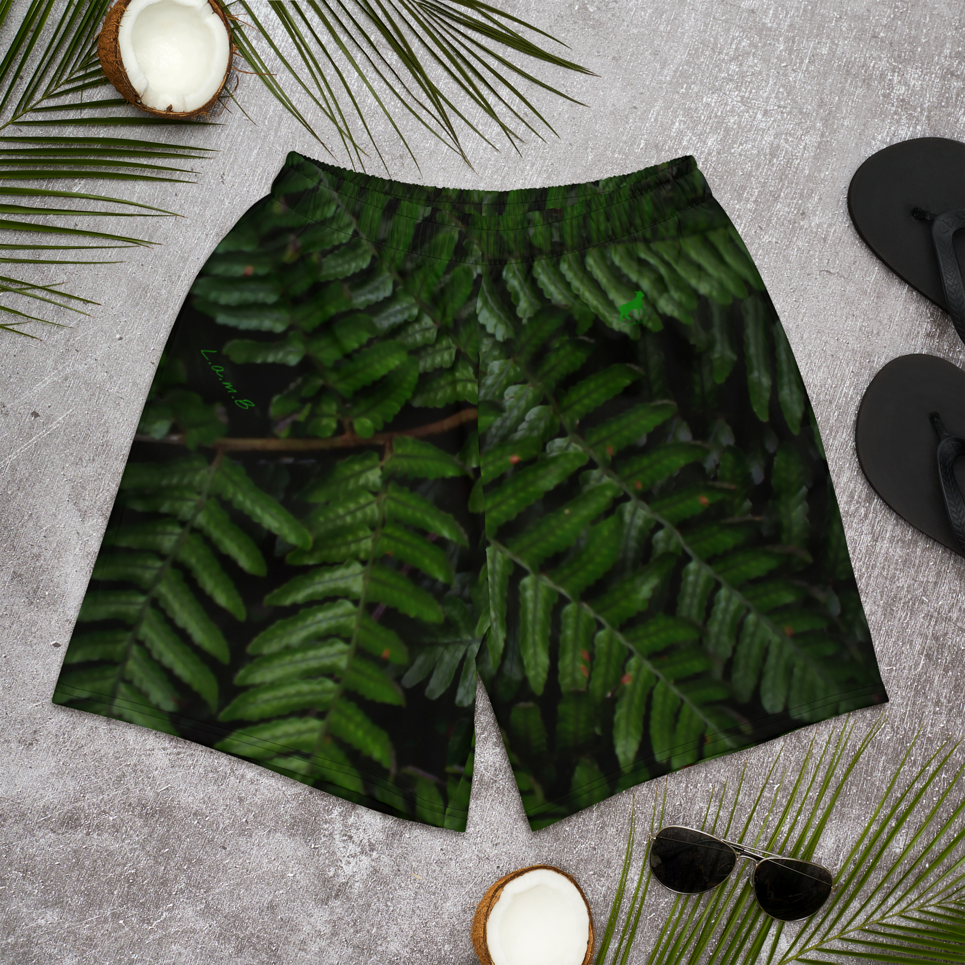 Men's Lamb Forest Athletic Shorts - Lamb Fashion Store