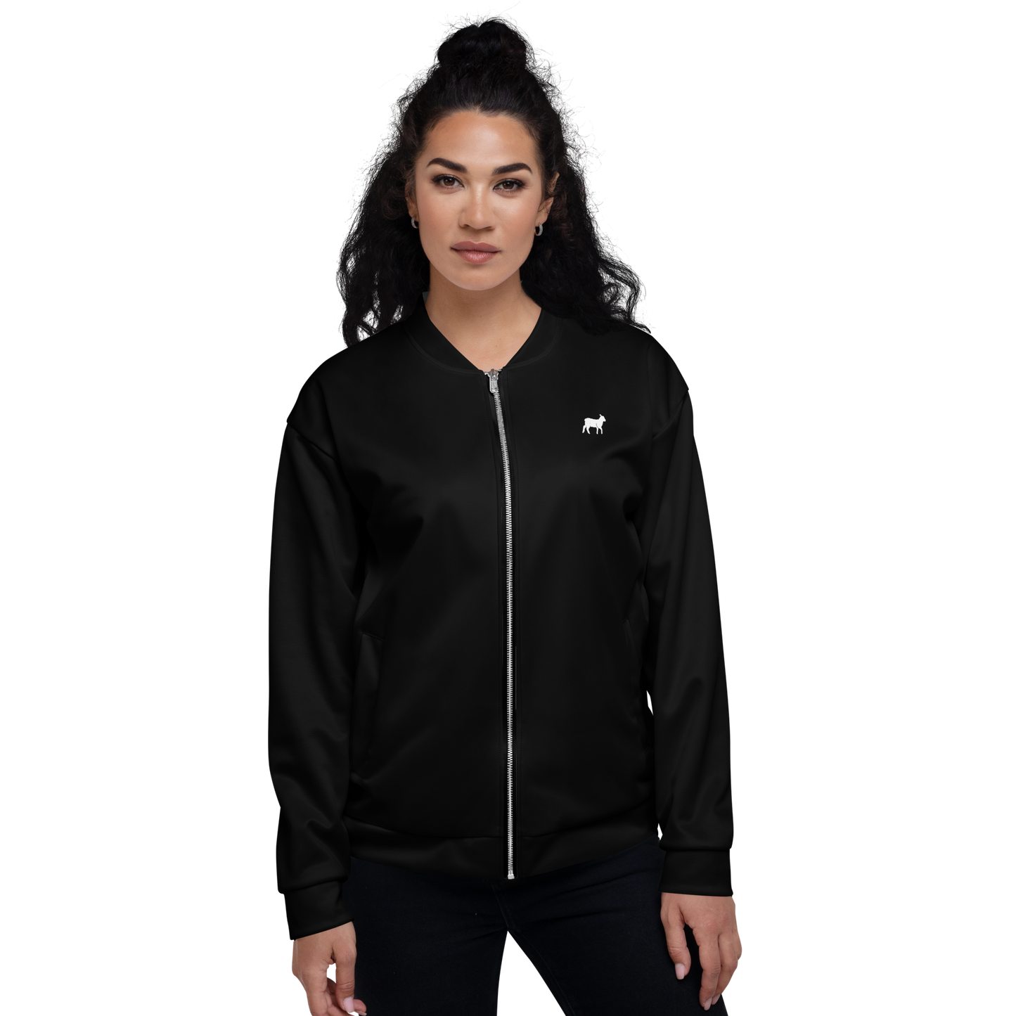 Unisex Lamb Bomber Jacket - Lamb Fashion Store