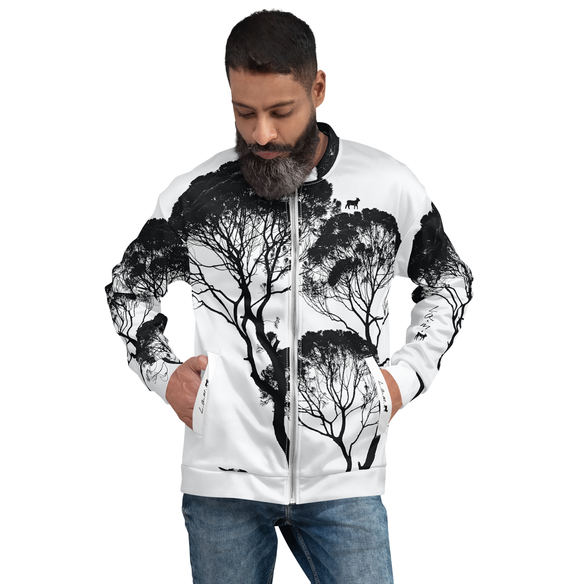 Unisex Lamb Bomber Jacket - Lamb Fashion Store