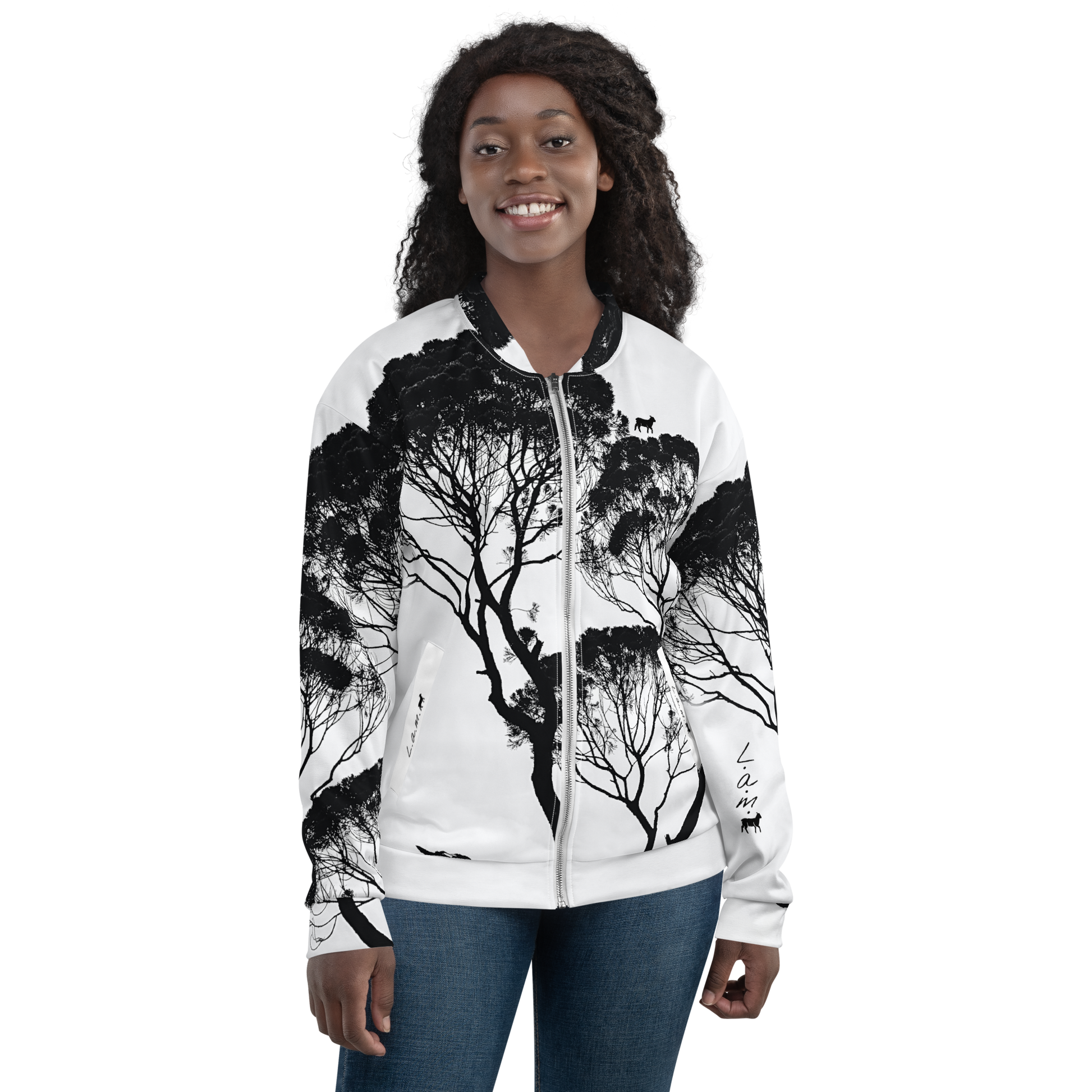 Unisex Lamb Bomber Jacket - Lamb Fashion Store