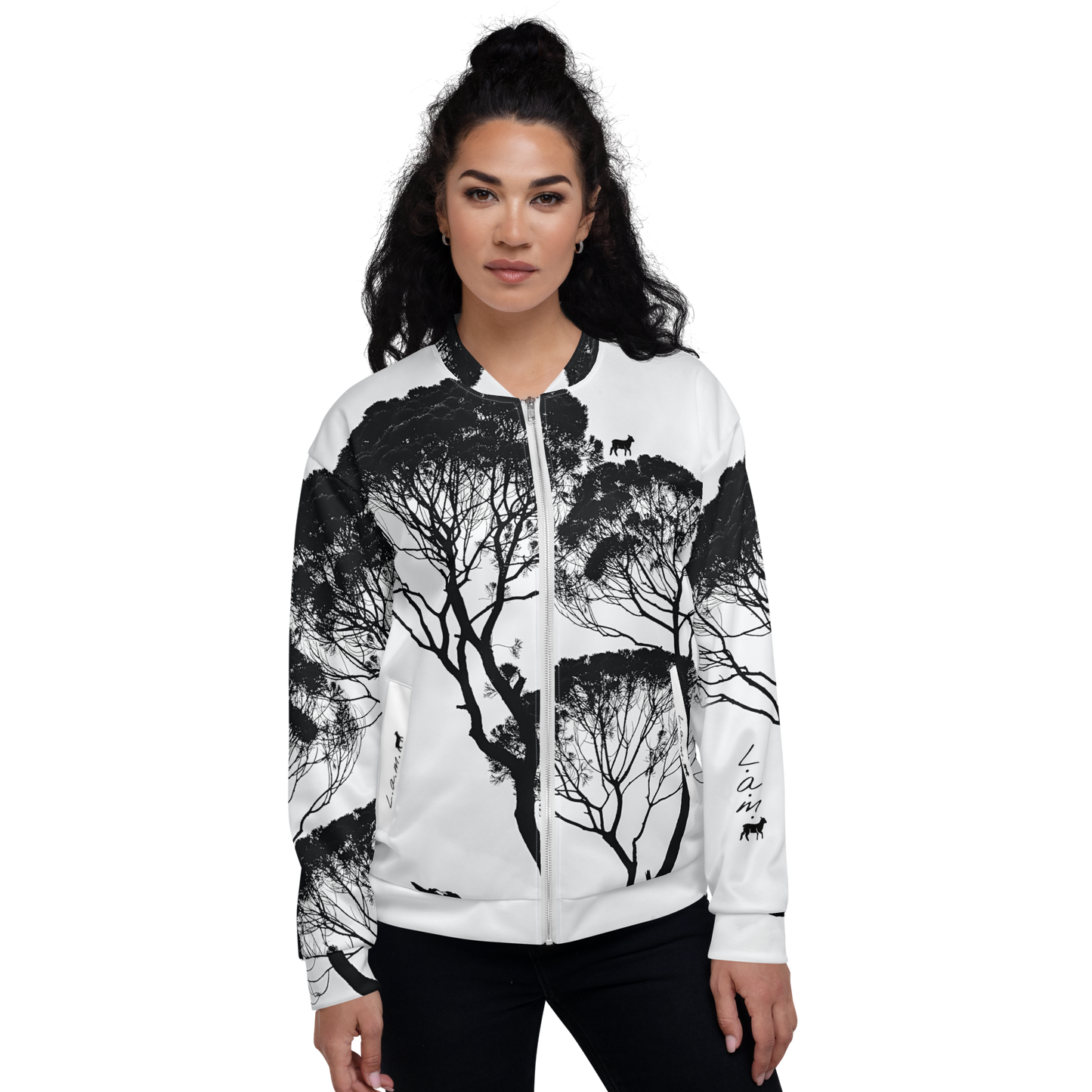 Unisex Lamb Bomber Jacket - Lamb Fashion Store