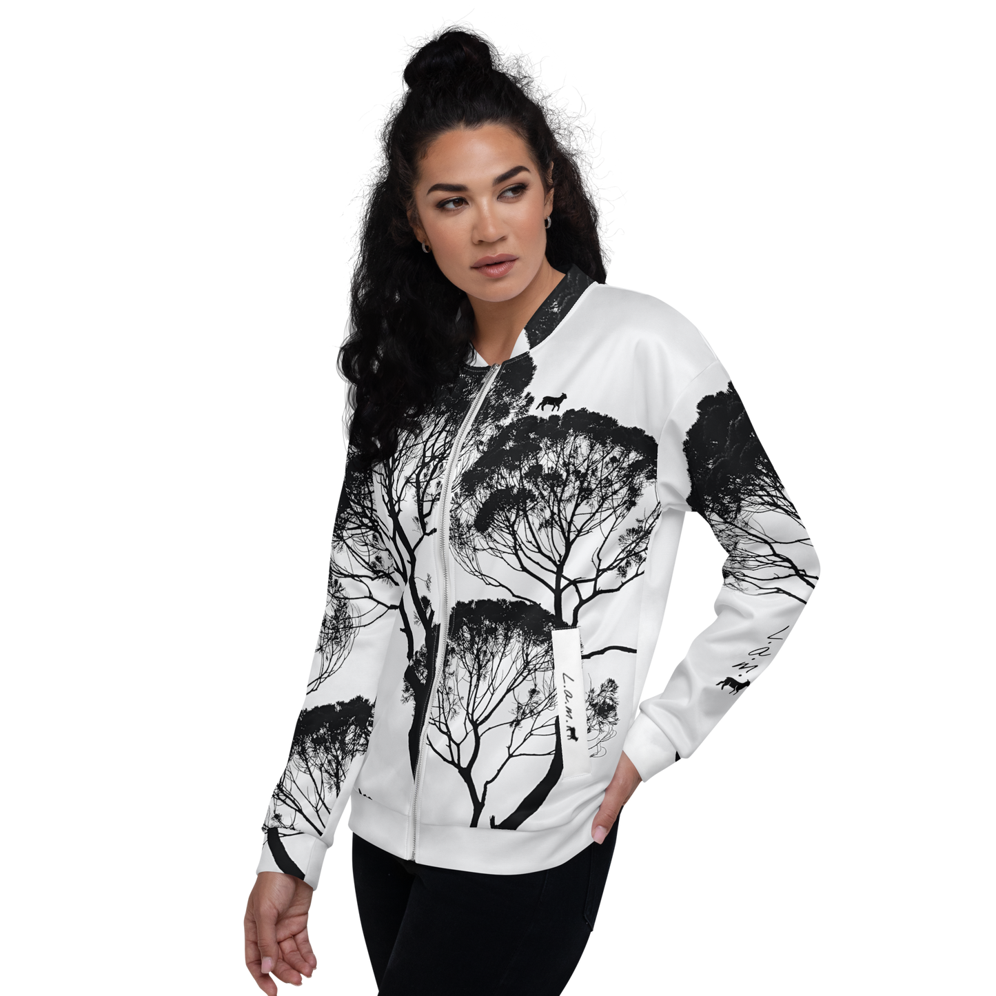 Unisex Lamb Bomber Jacket - Lamb Fashion Store