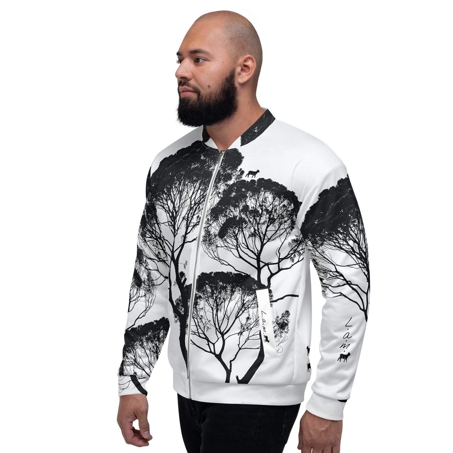 Unisex Lamb Bomber Jacket - Lamb Fashion Store