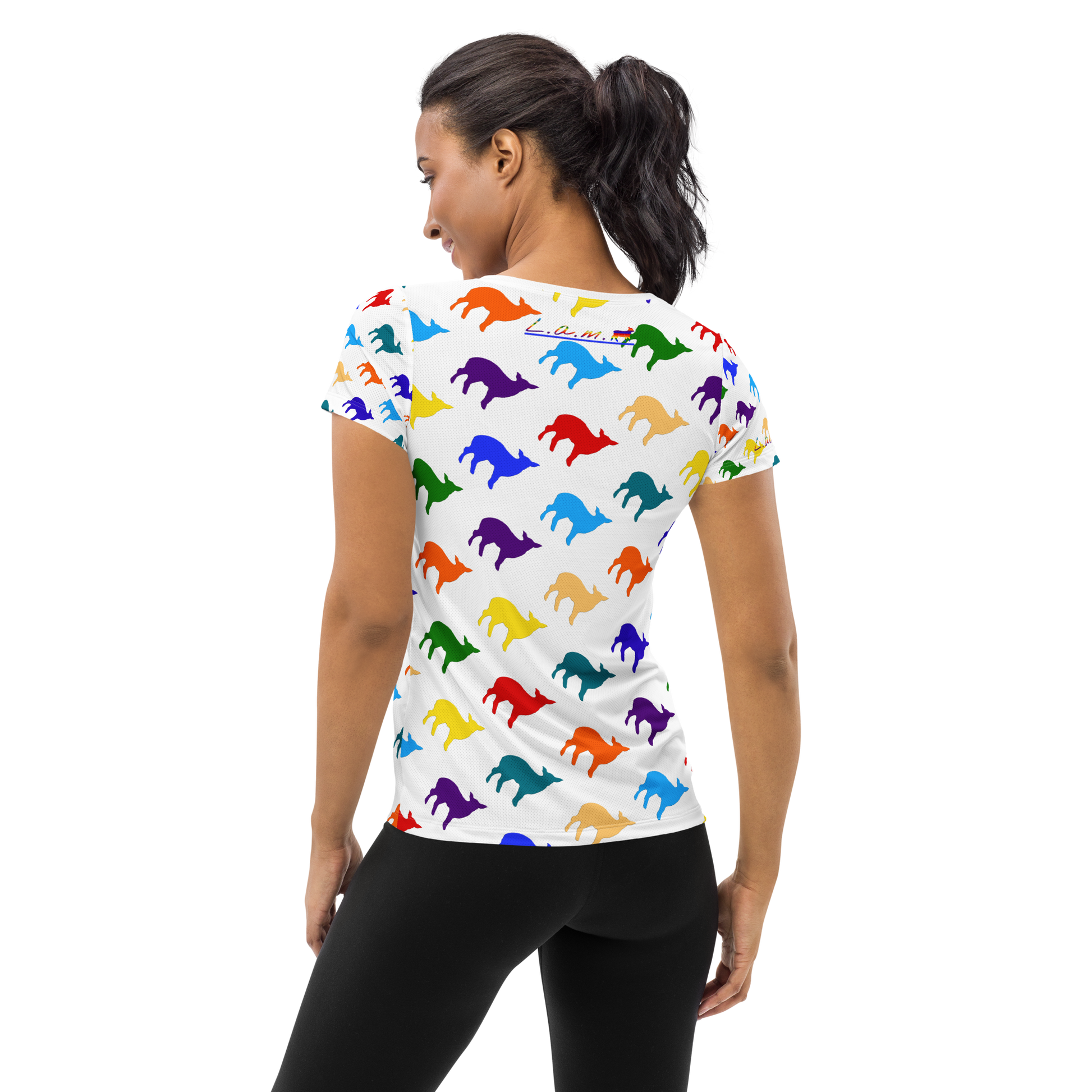 Women's Lamb T-shirt with Moisture Management (Multi Color) - Lamb Fashion Store