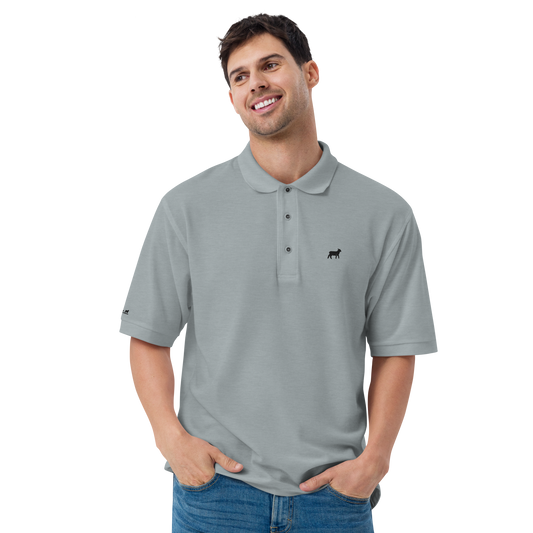 Men's Lamb Premium Polo (Black Logo)