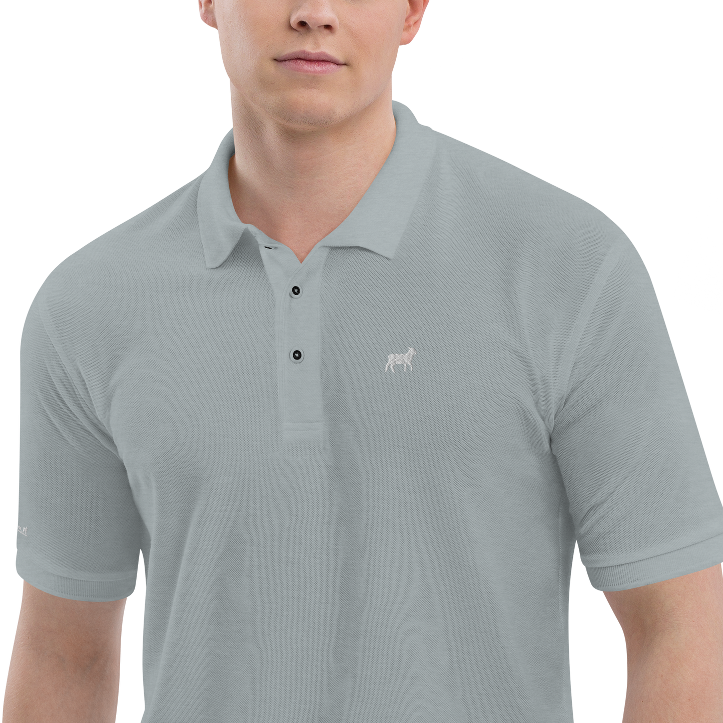 Men's Lamb Premium Polo (ALL COLORS WHITE LOGO)