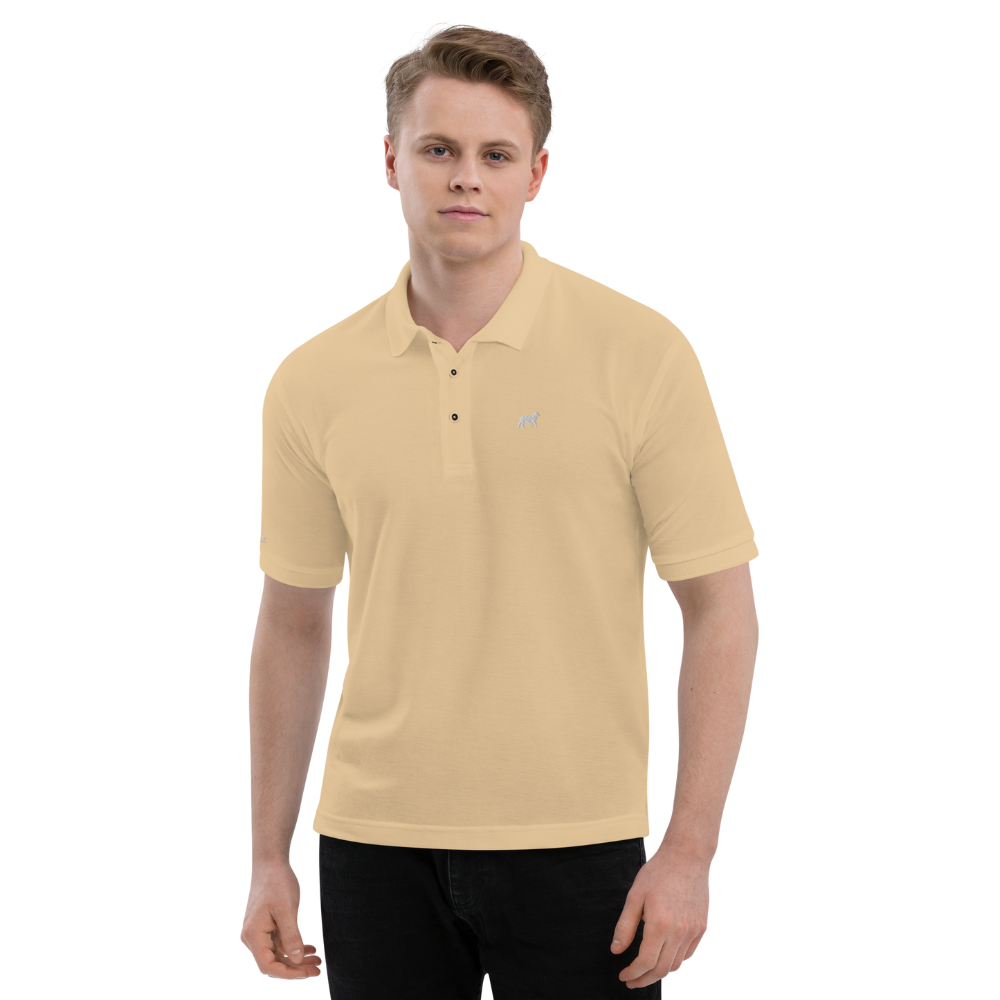 Polo Agneau Premium Homme (LOGO BLANC TOUTES COULEURS)