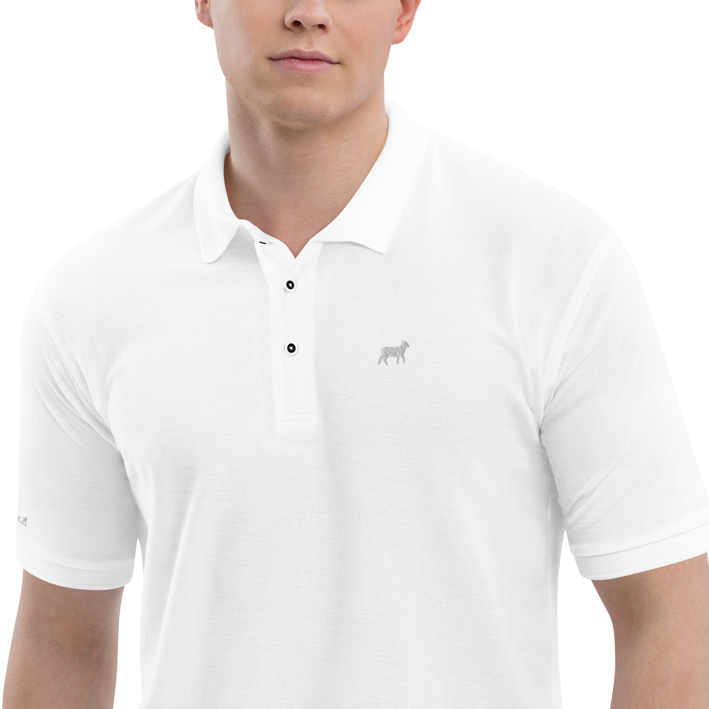 Polo Agneau Premium Homme (LOGO BLANC TOUTES COULEURS)