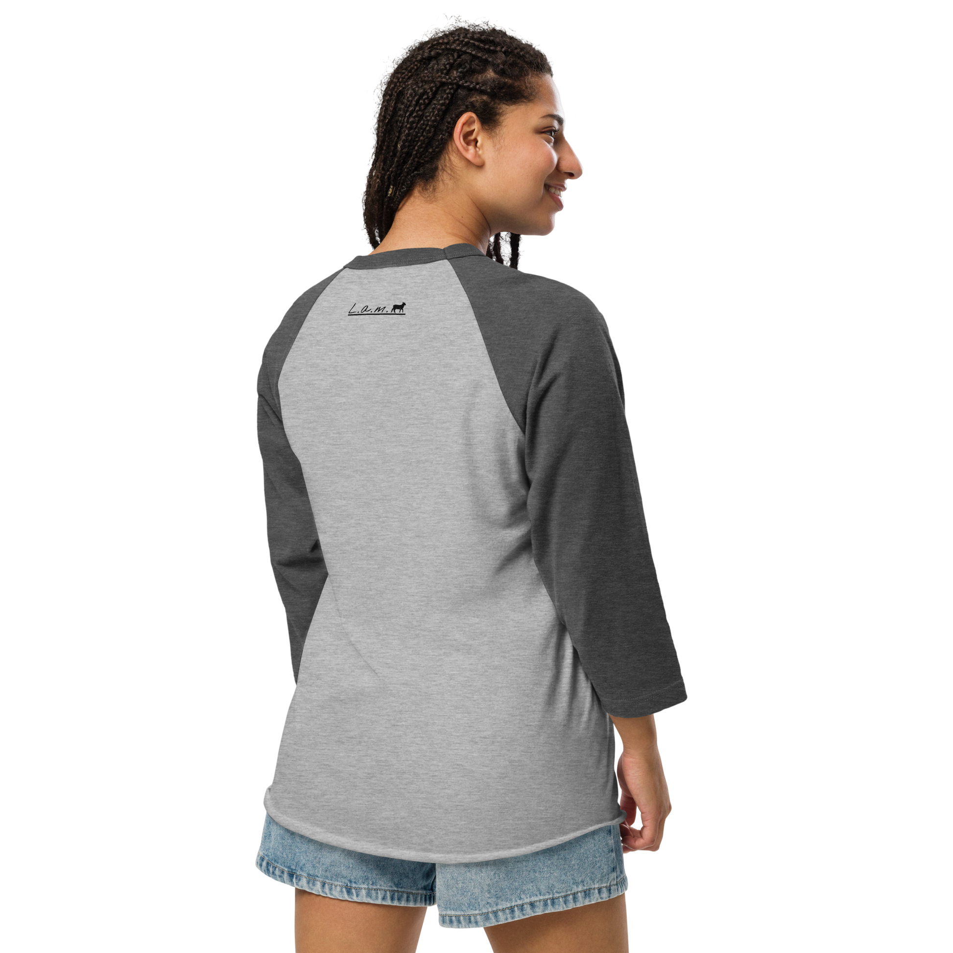 Women's Lamb 3/4 Sleeve Raglan Shirt (ALL COLORS) - Lamb Fashion Store