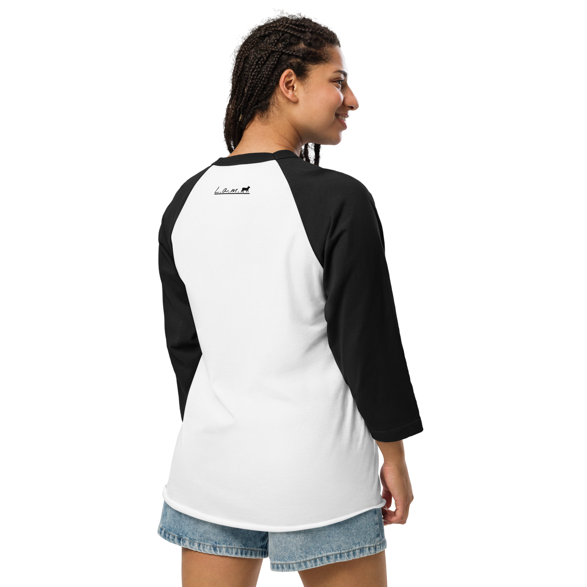 Women's Lamb 3/4 Sleeve Raglan Shirt (ALL COLORS) - Lamb Fashion Store