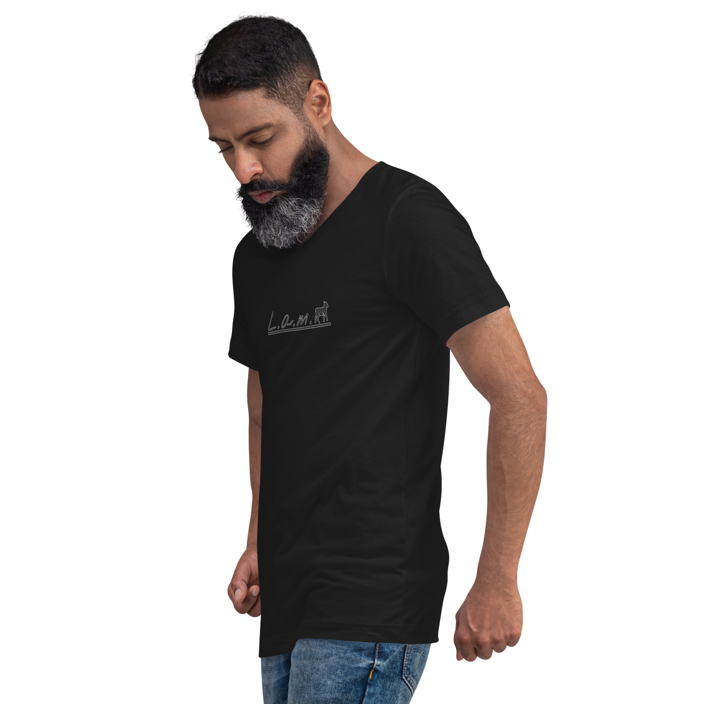 Unisex Short-Sleeve V-Neck T-shirt (ALL COLORS) - Lamb Fashion Store