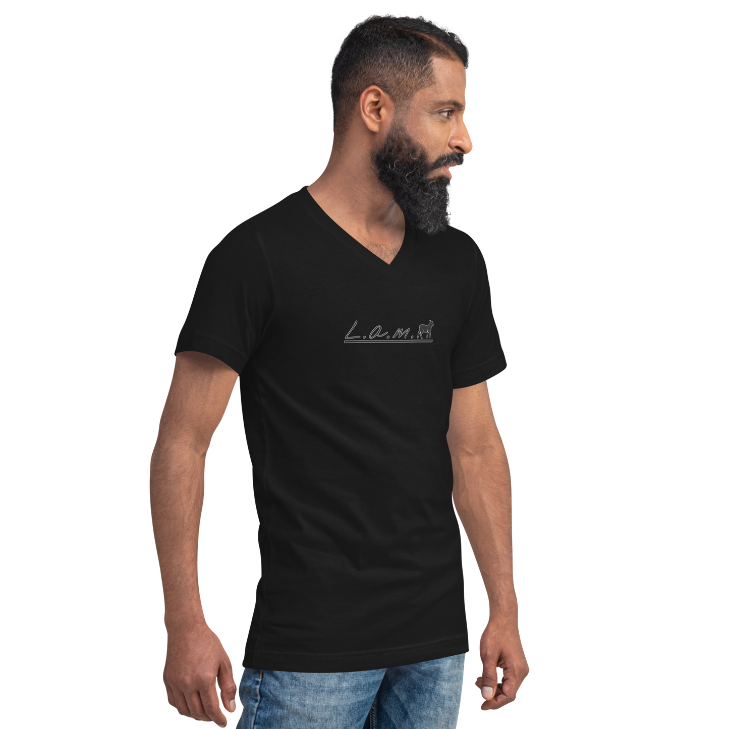 Unisex Short-Sleeve V-Neck T-shirt (ALL COLORS) - Lamb Fashion Store