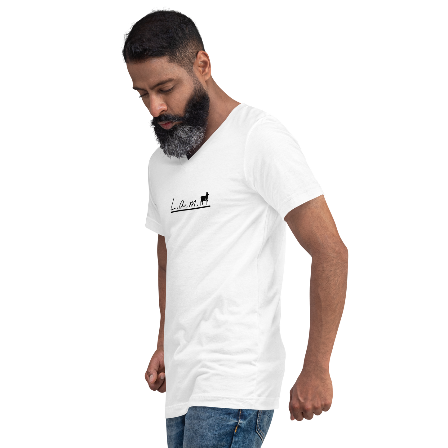 Unisex Short-Sleeve V-Neck T-shirt (ALL COLORS) - Lamb Fashion Store