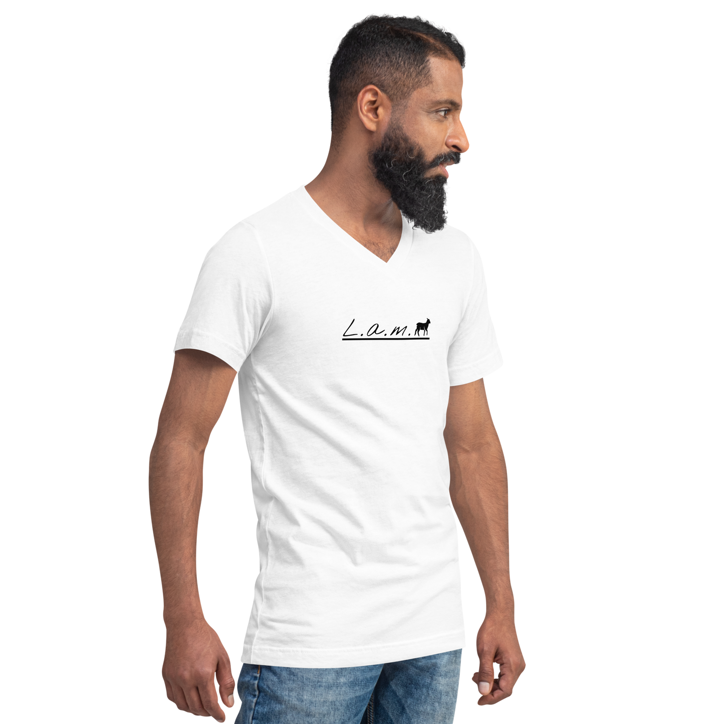 Unisex Short-Sleeve V-Neck T-shirt (ALL COLORS) - Lamb Fashion Store