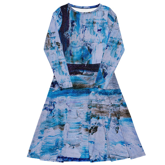 LambLike Blue Style Midi Dress