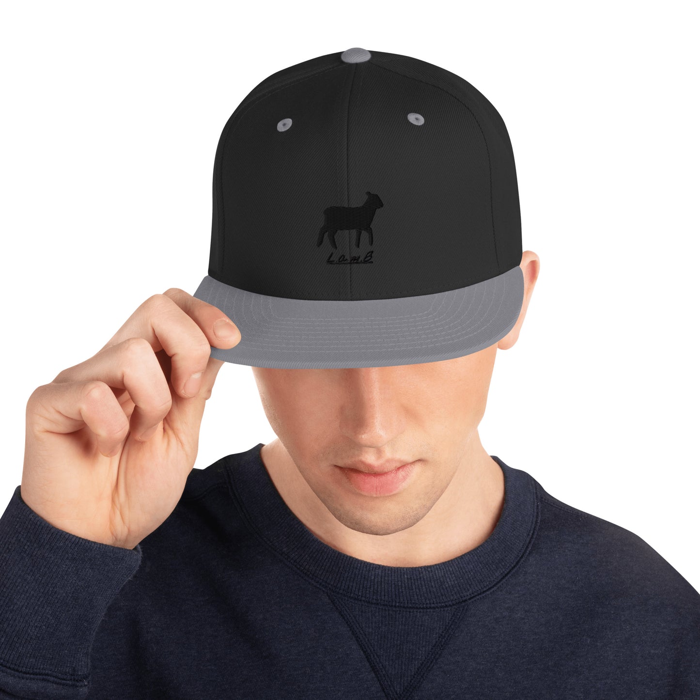 Lamb Snapback Hat (All Colors//Flat Embroidery) - Lamb Fashion Store