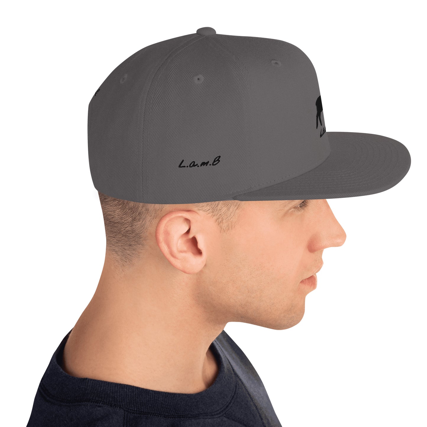 Lamb Snapback Hat (All Colors//Flat Embroidery) - Lamb Fashion Store