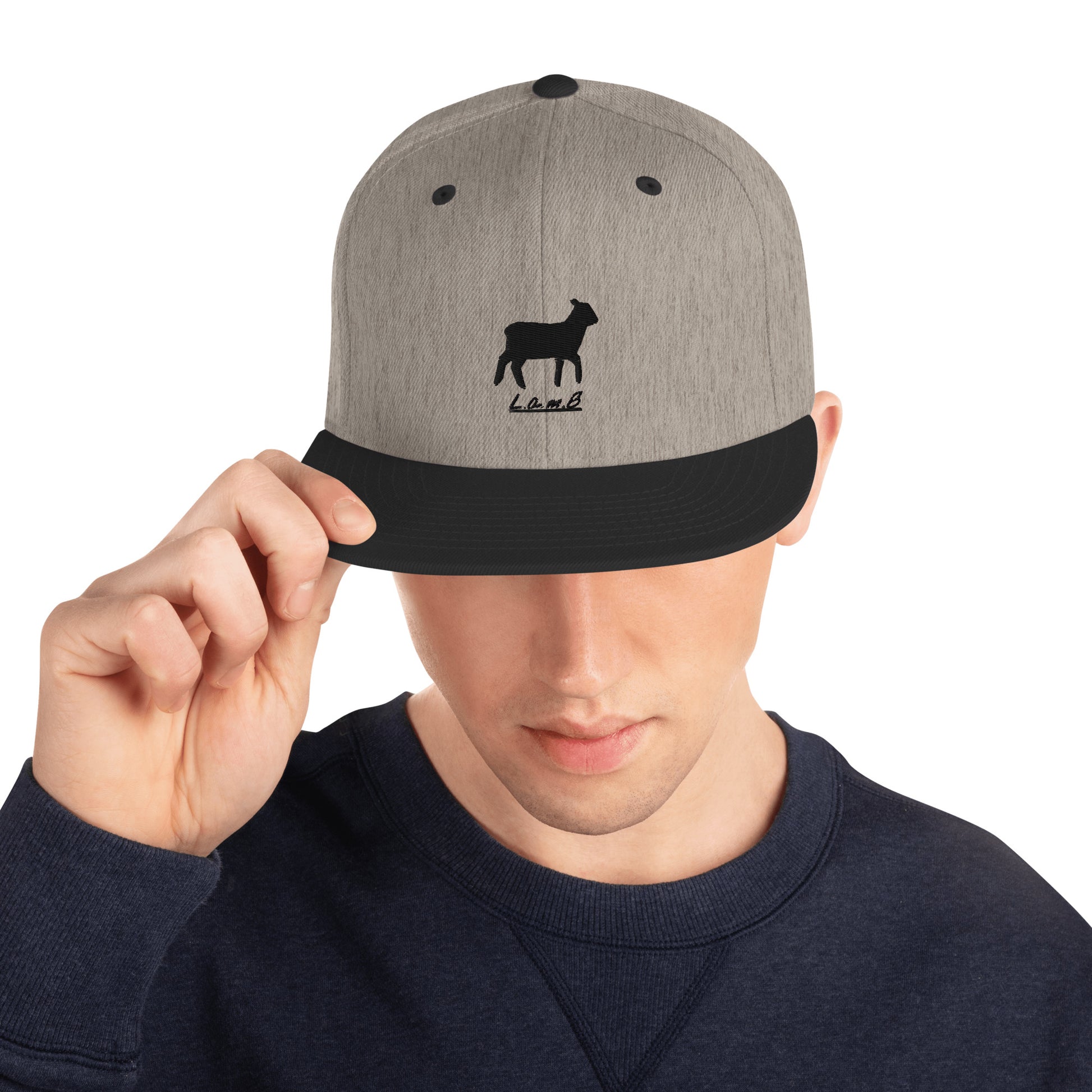 Lamb Snapback Hat (All Colors//Flat Embroidery) - Lamb Fashion Store