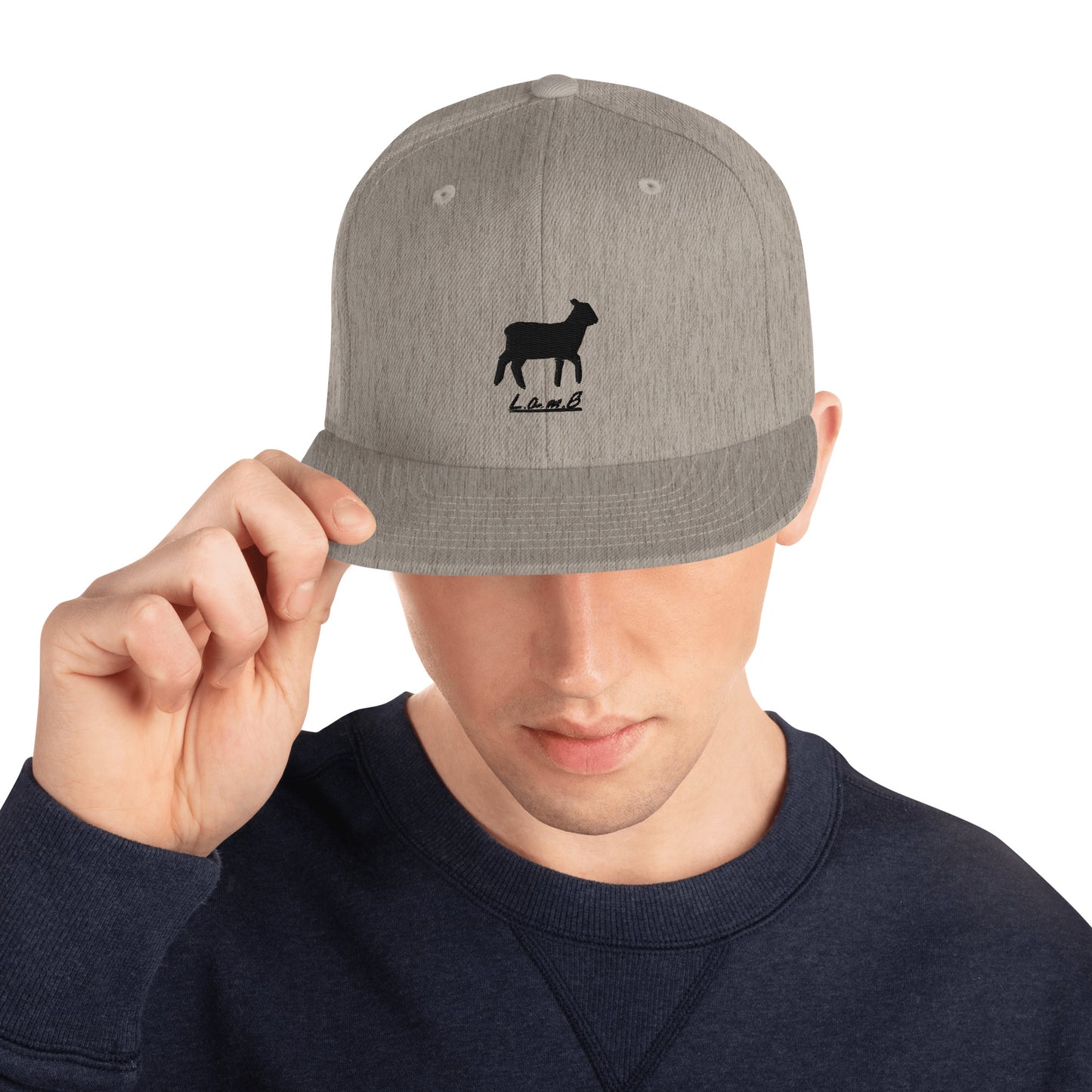 Lamb Snapback Hat (All Colors//Flat Embroidery) - Lamb Fashion Store