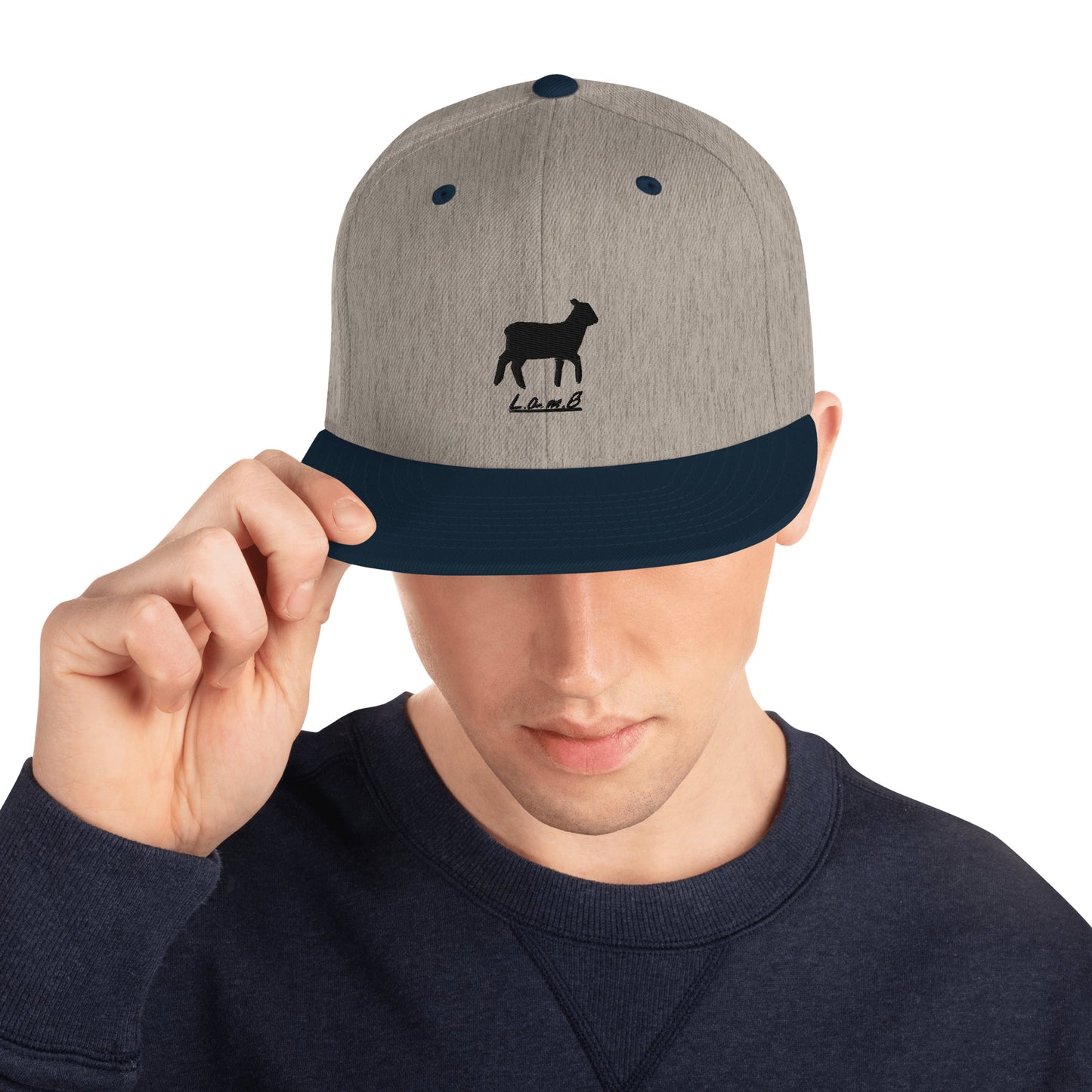 Lamb Snapback Hat (All Colors//Flat Embroidery) - Lamb Fashion Store