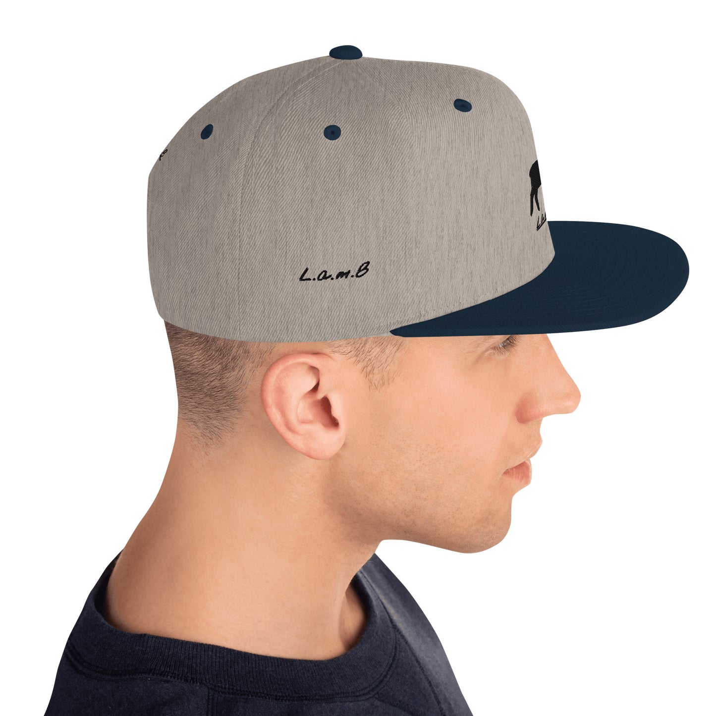 Lamb Snapback Hat (All Colors//Flat Embroidery) - Lamb Fashion Store